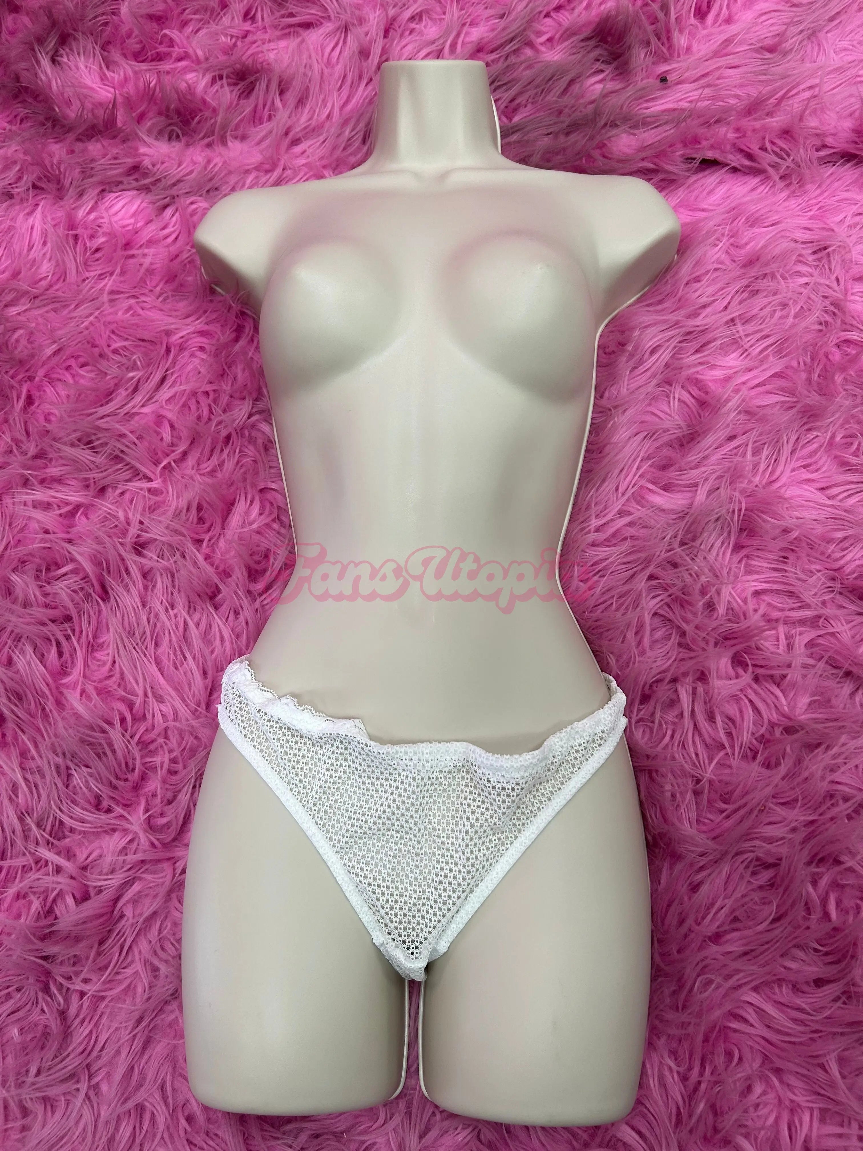 Cherie DeVille White Mesh Panty Product vendor