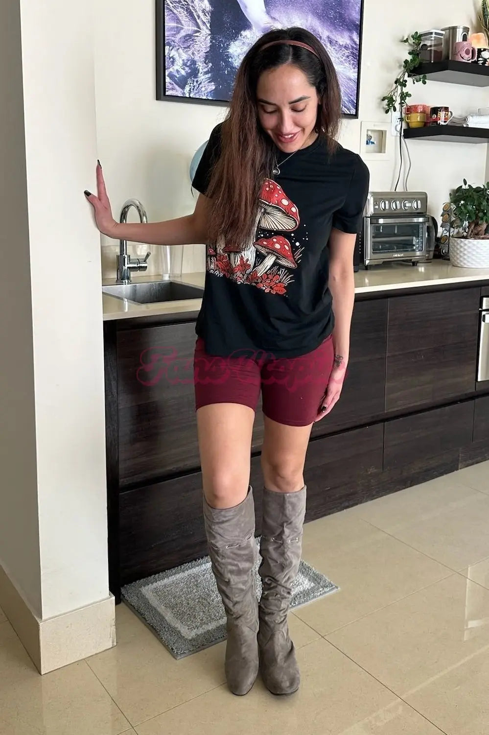 Chloe Amour Grey Knee High Boots Chloe Amour