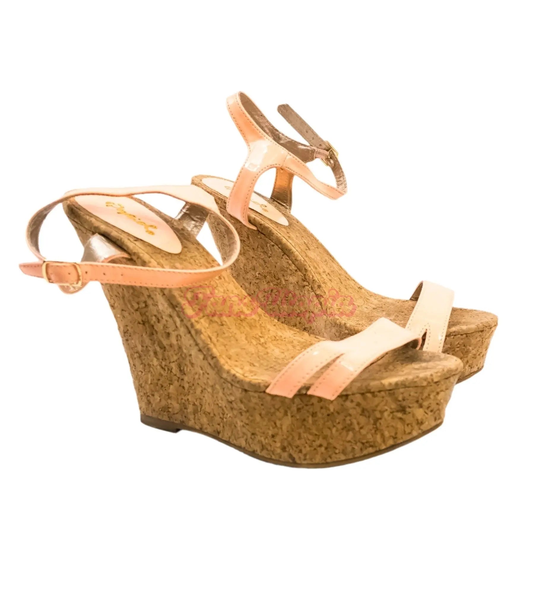 Chloe Amour Pink Cork Wedges Chloe Amour