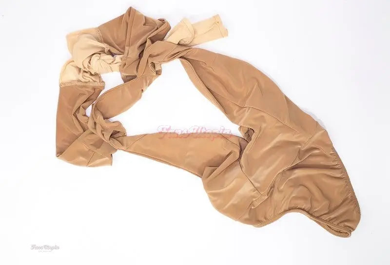 Christiana Cinn Nude Necktied Bodysuit Christiana Cinn