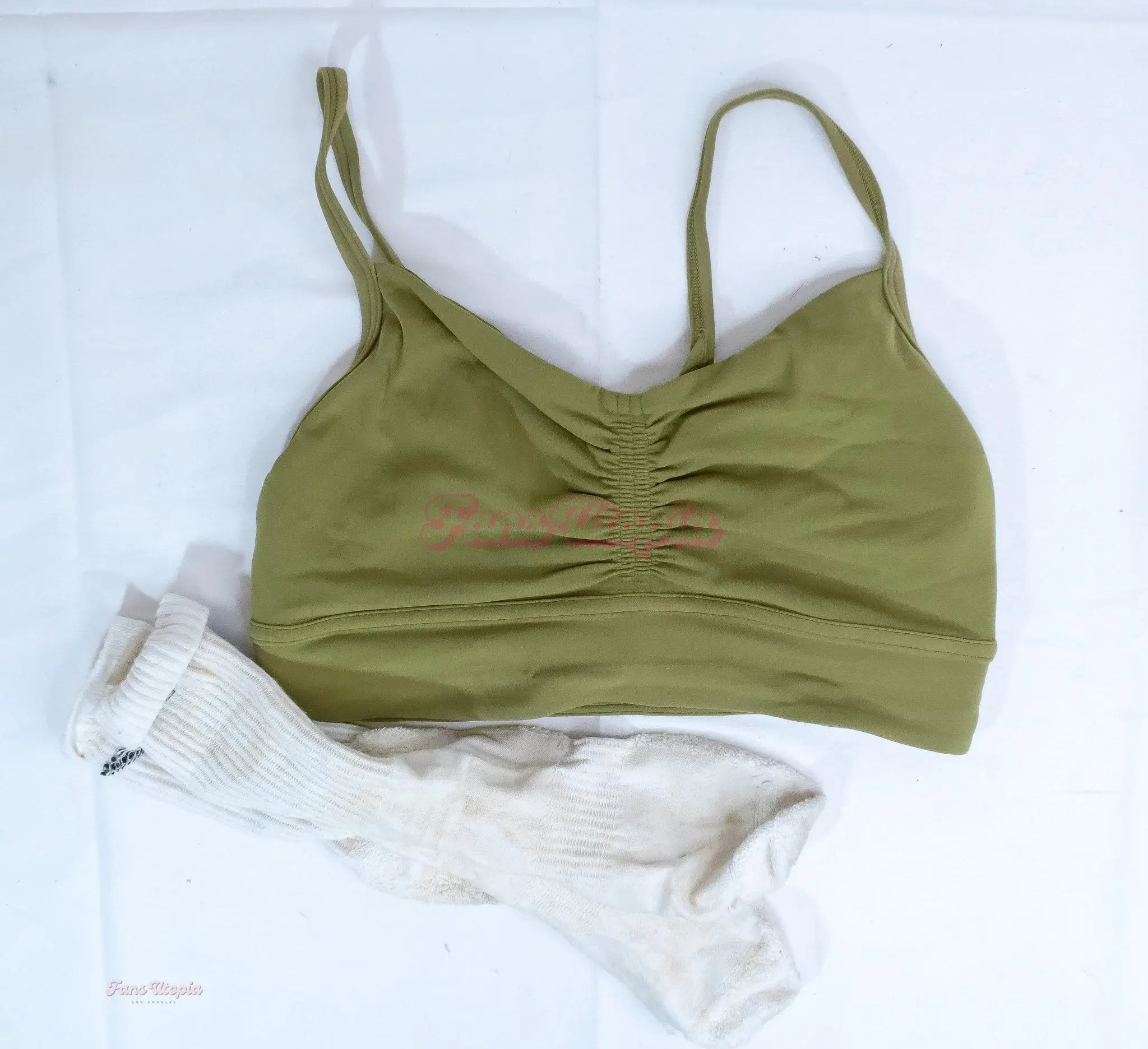 Christina Savoy Green Sports Bra + Gym Socks Christina Savoy