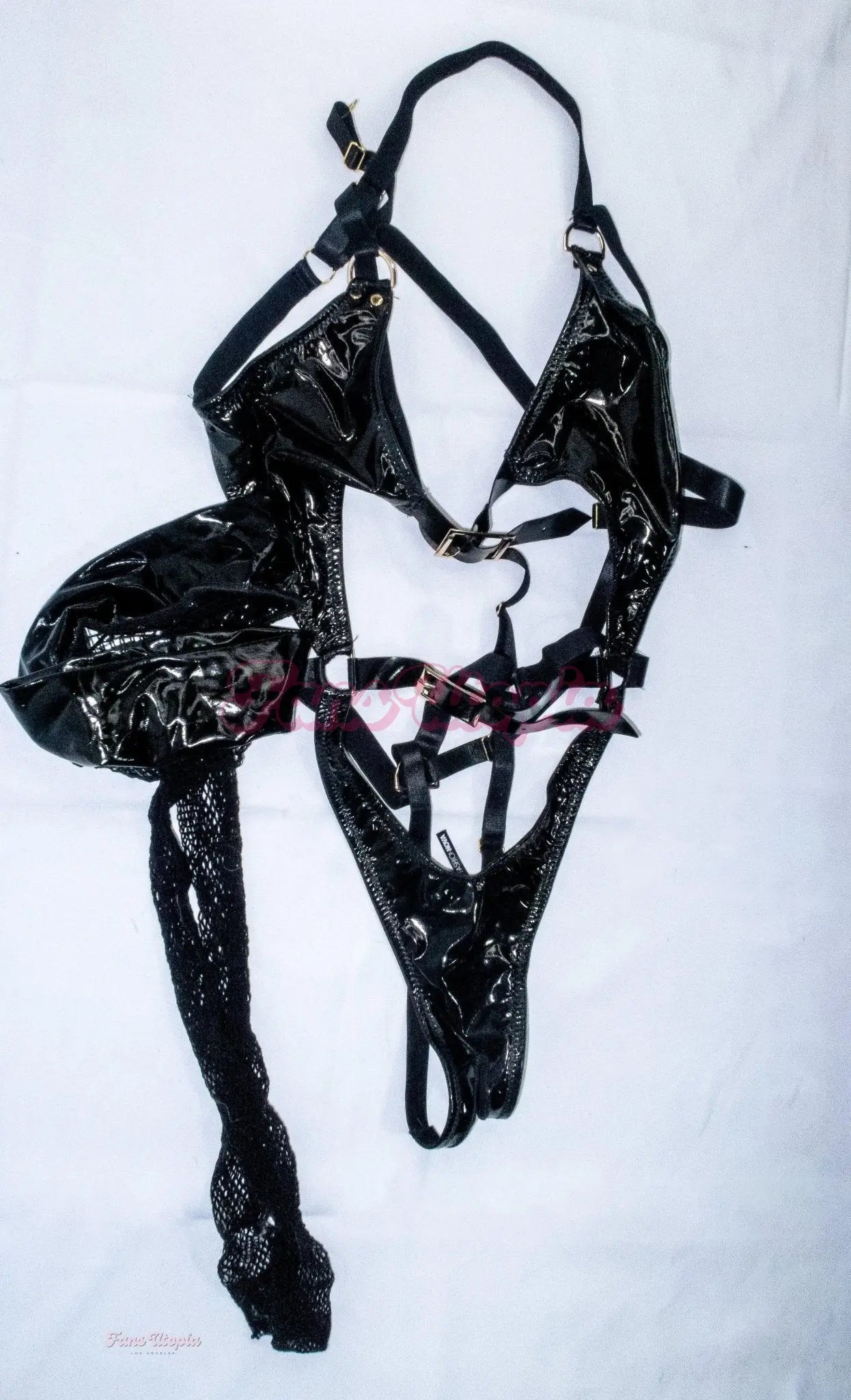 Dan Dangler Black Leather Bodysuit Dan Dangler