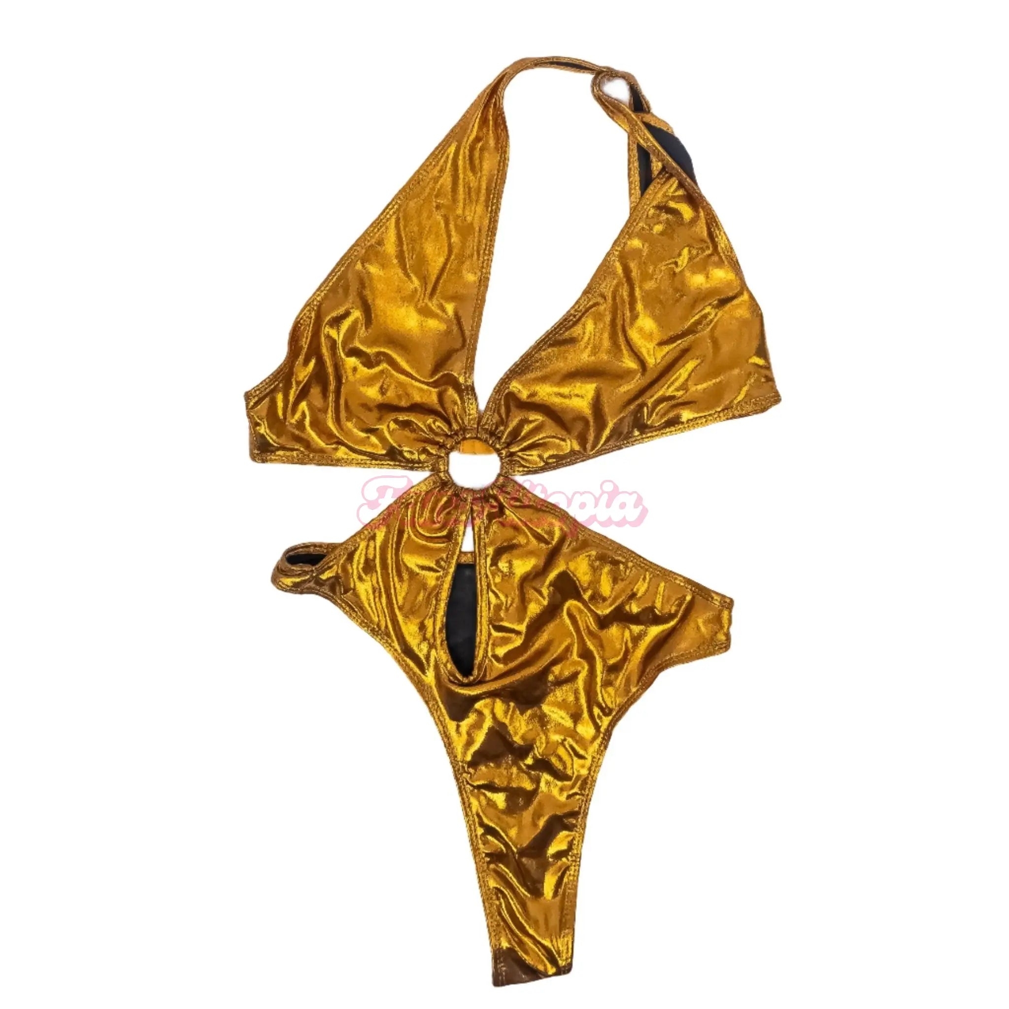 Dan Dangler Metallic Gold Bodysuit Dan Dangler