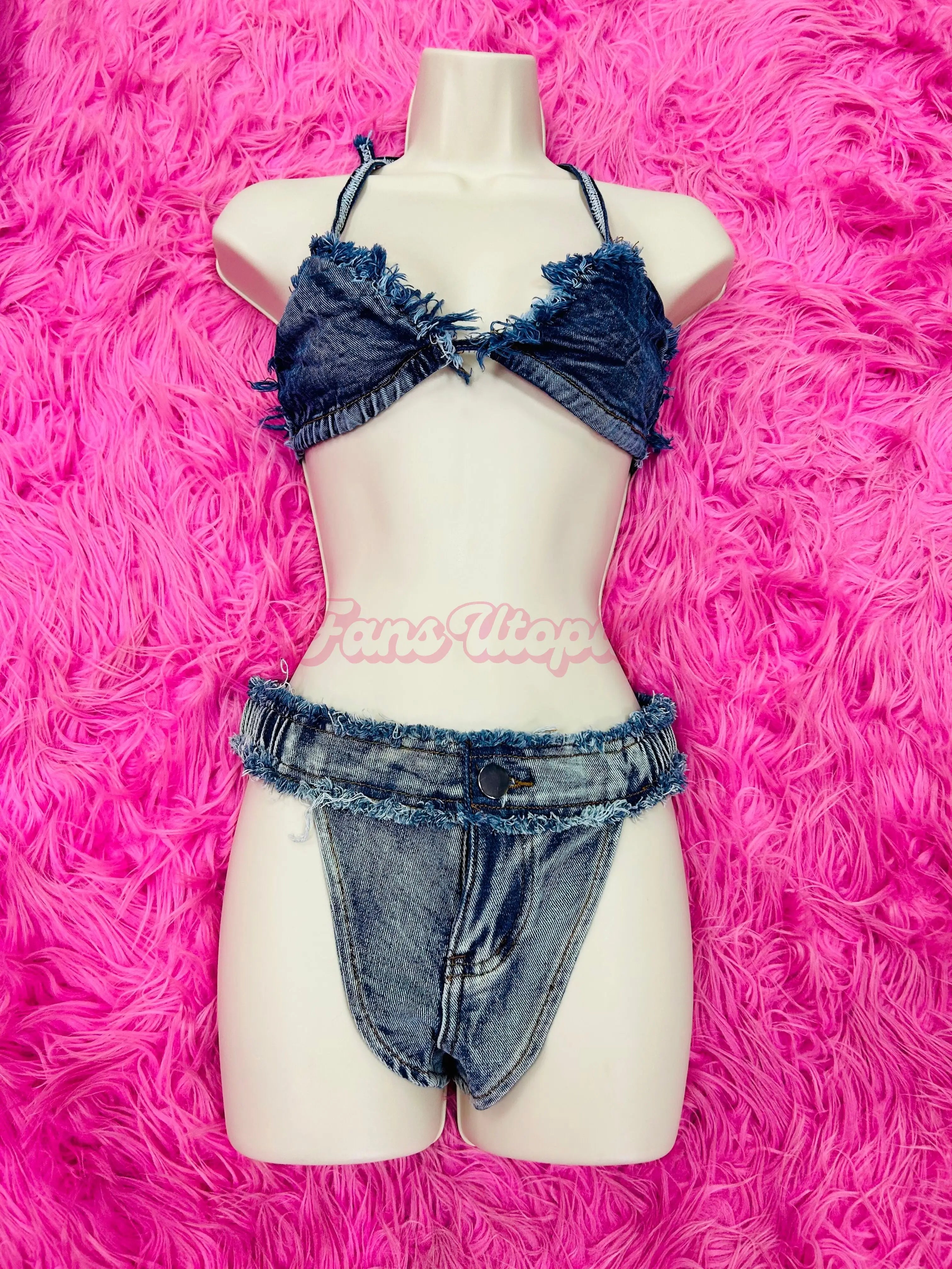 Eila Adams Denim Bikini Set Eila Adams