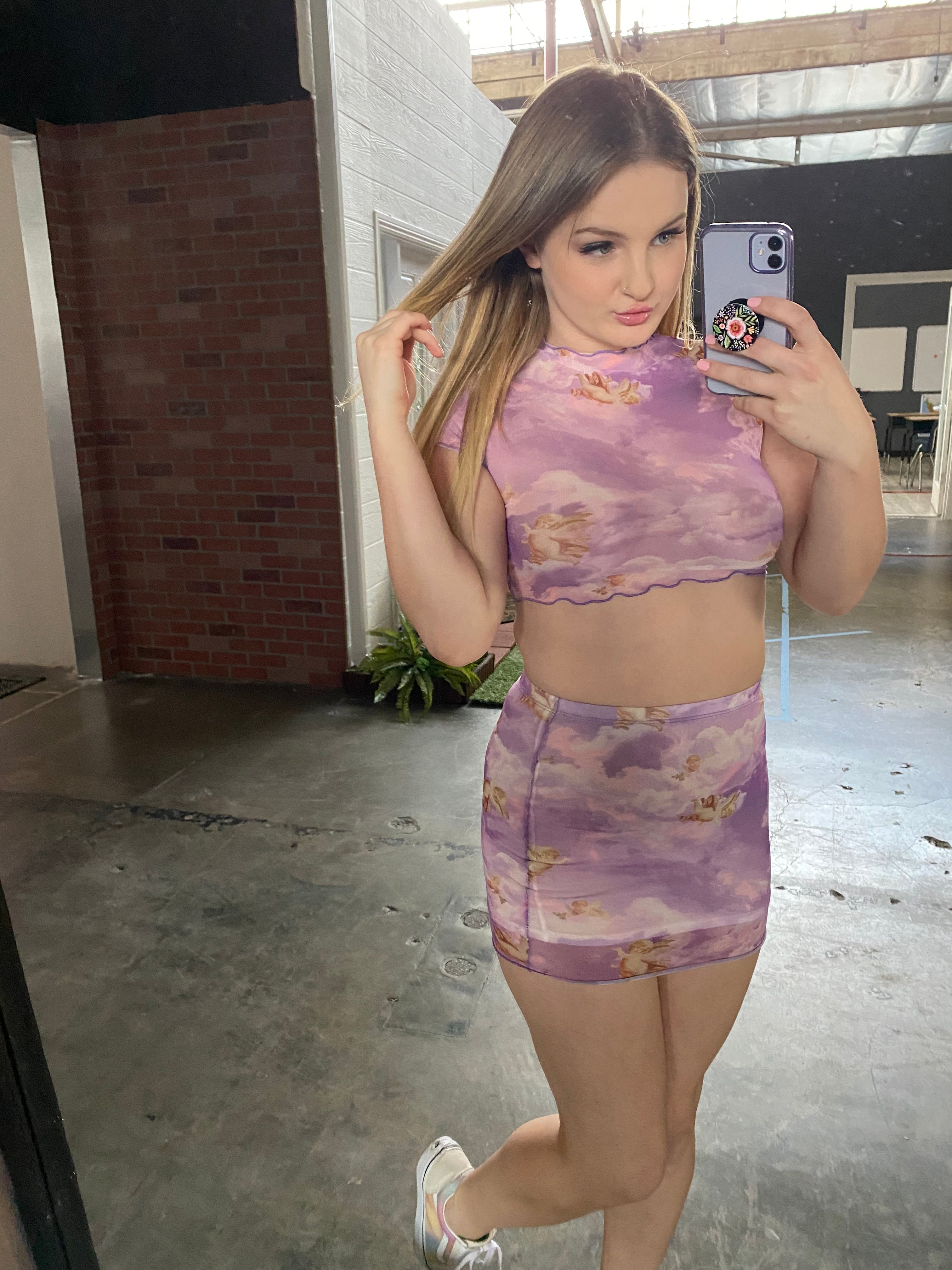 Eilza Eves Purple Skirt Eliza Eves