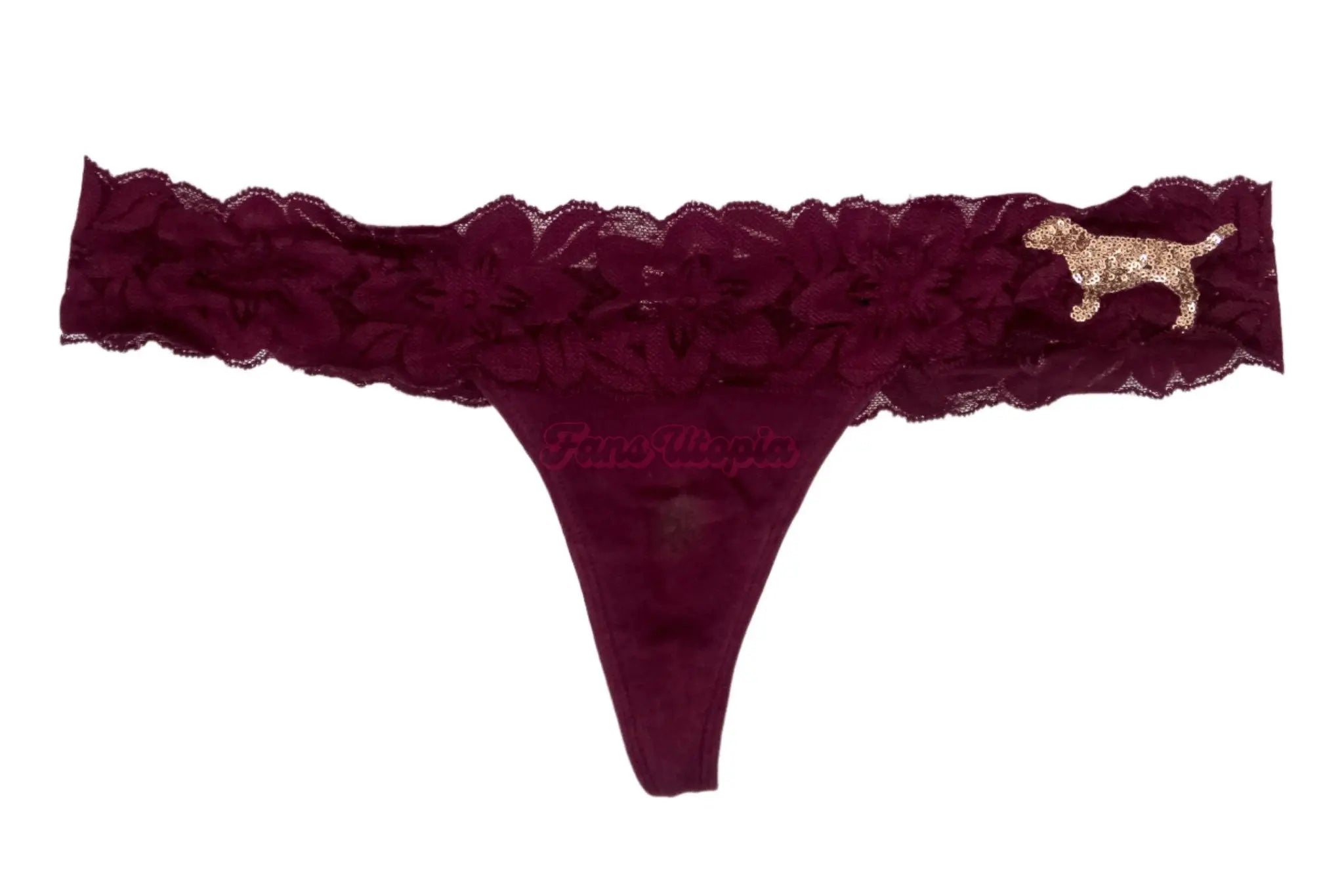Elana Bunnz Maroon Lace Thong Elana Bunnz