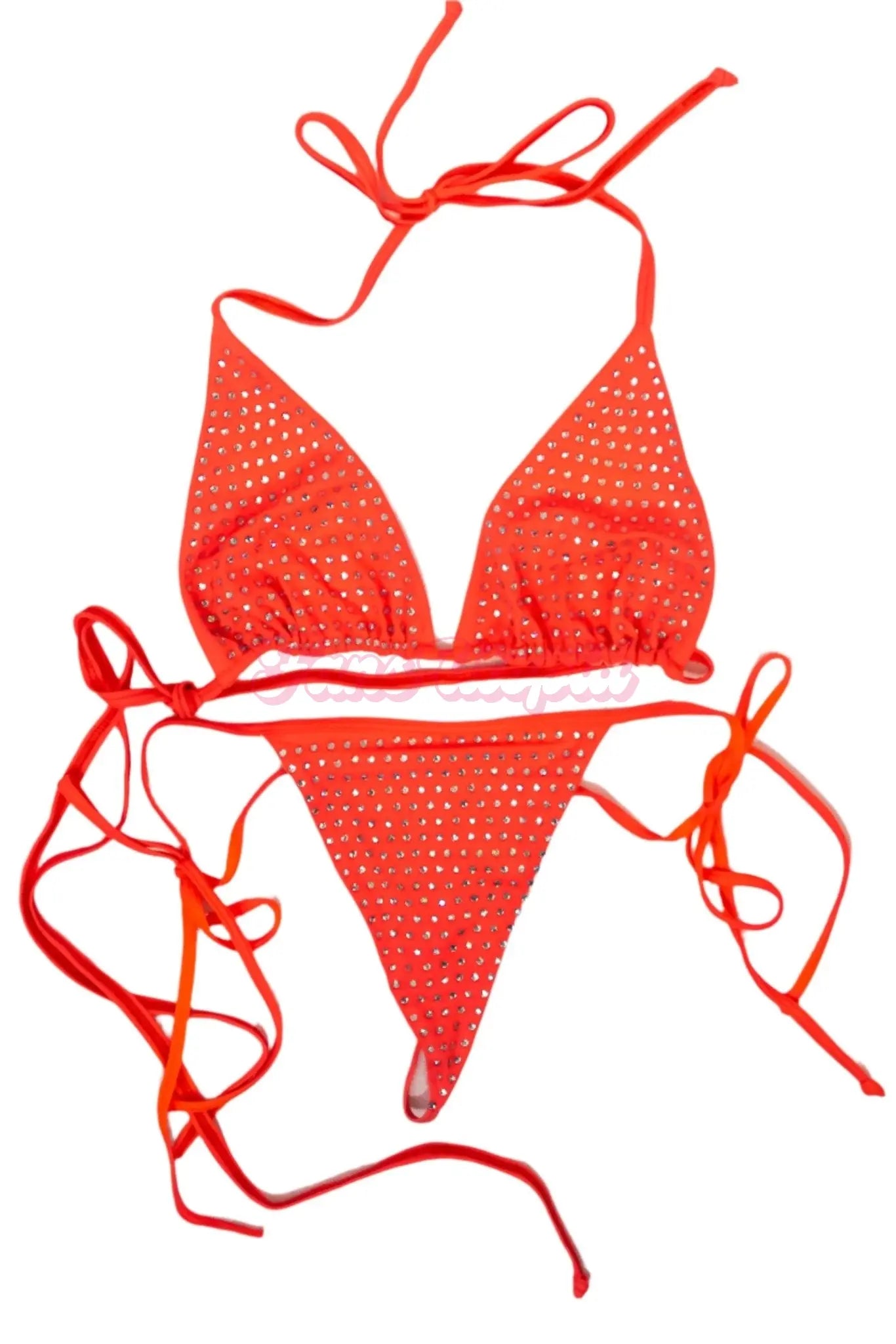 Elana Bunnz Studded Pink String Bikini Elana Bunnz