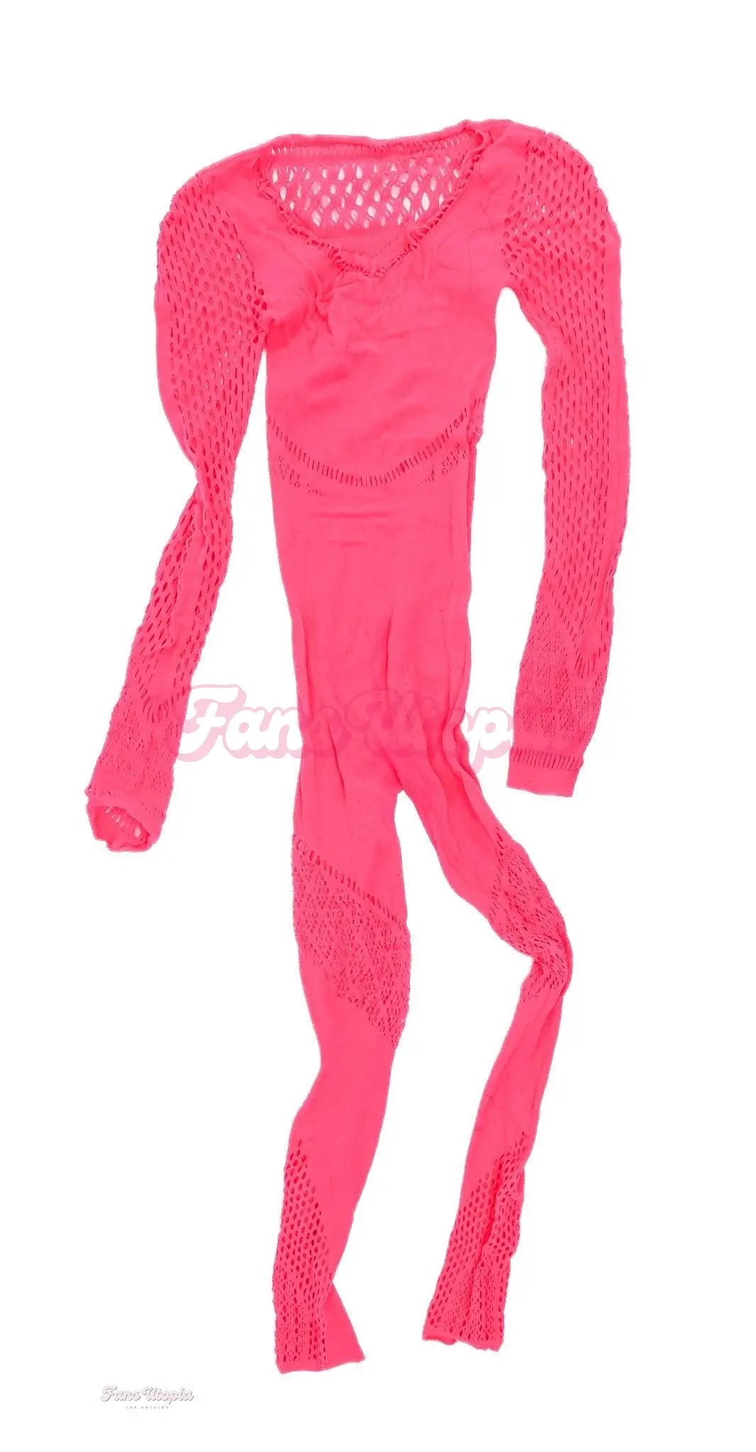 Emily Norman Hot Pink Mesh Jumpsuit Emily Norman