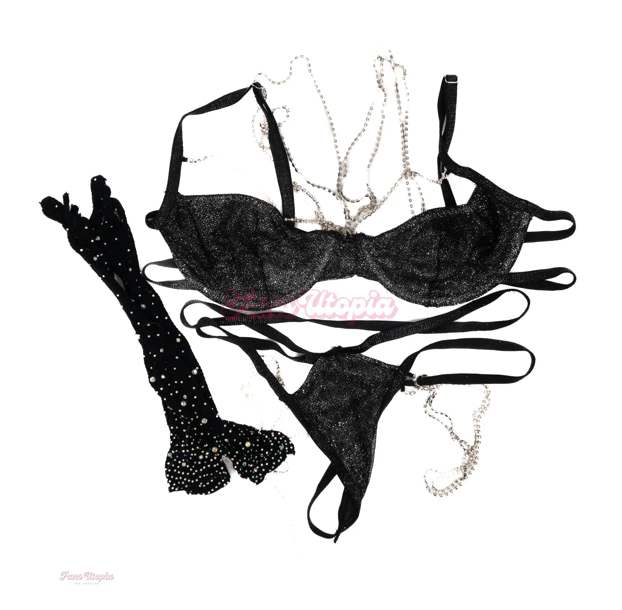 Emma Hix Glitter Black Set + Gloves Emma Hix