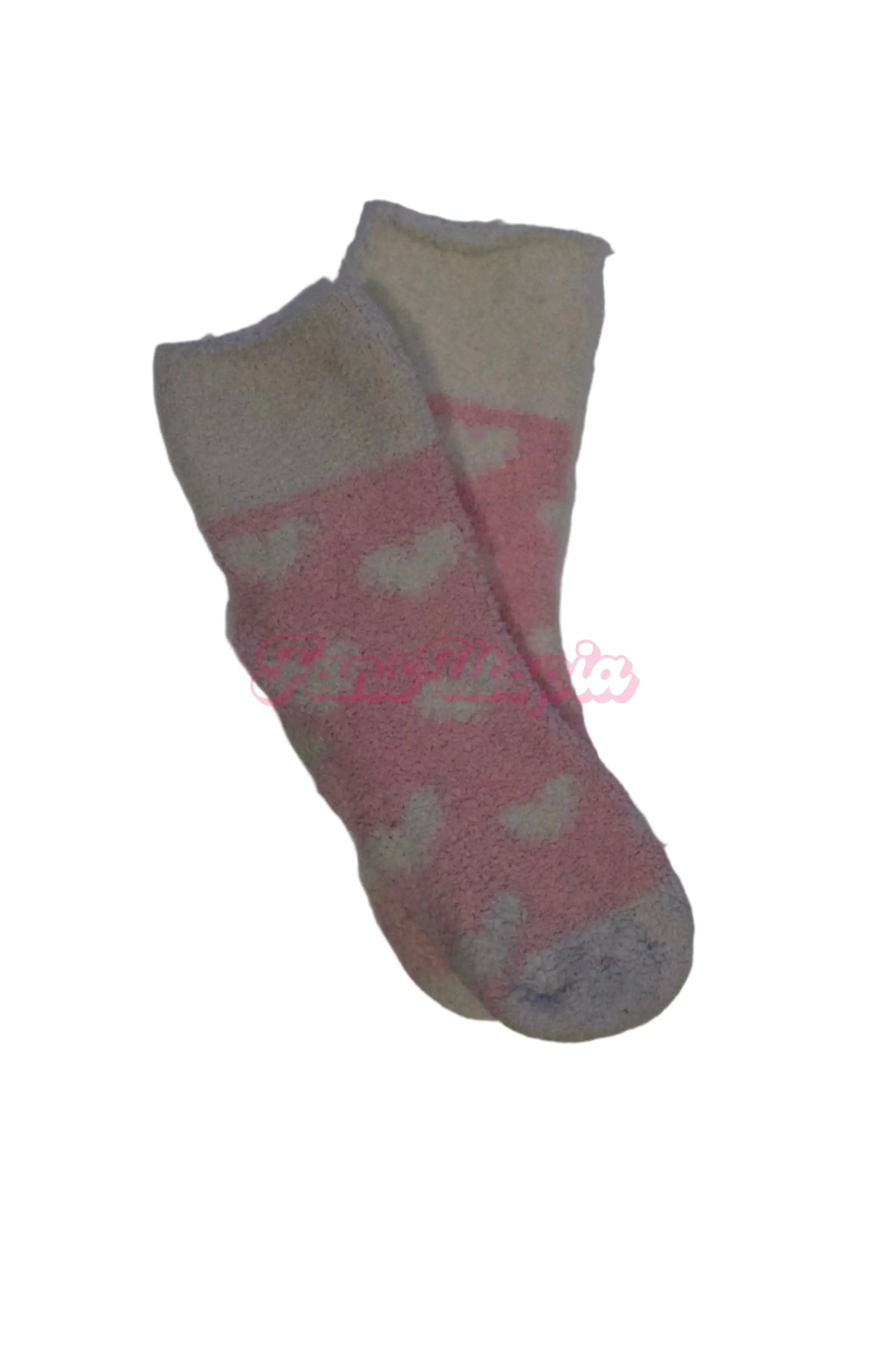 Emma Hix Pink Hearts Fuzzy Socks Emma Hix
