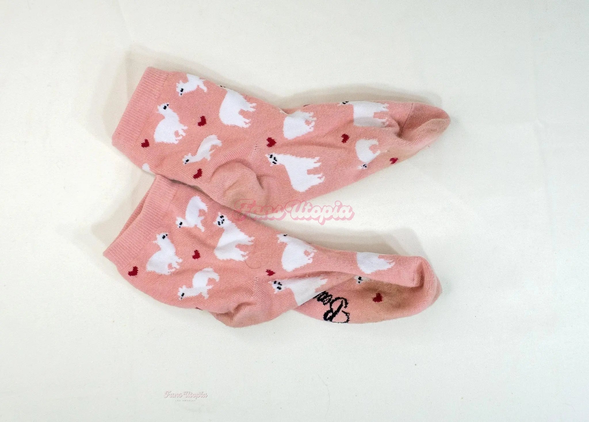 Emma Hix Pink Llama Ankle Socks Emma Hix