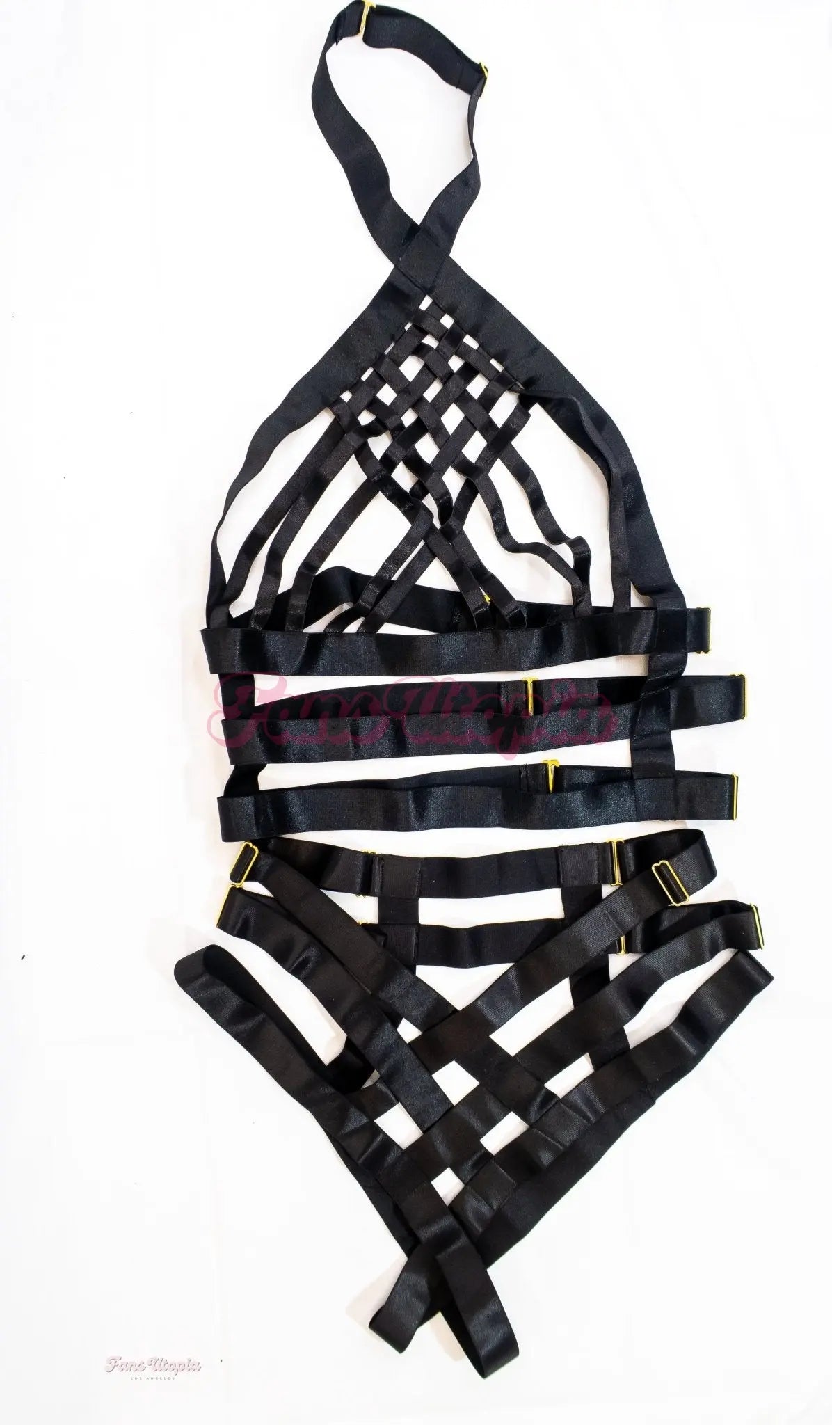 Emma Hix Sexy Strappy Black Bra & Panties OUTLET