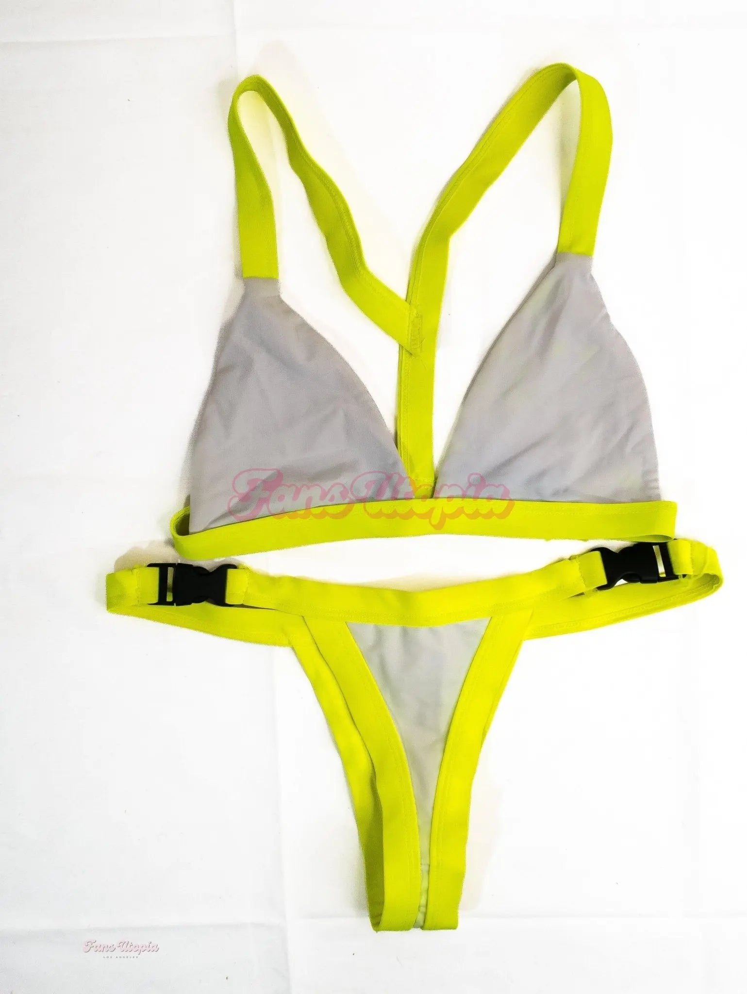 Emma Hix White & Yellow Bikini Emma Hix