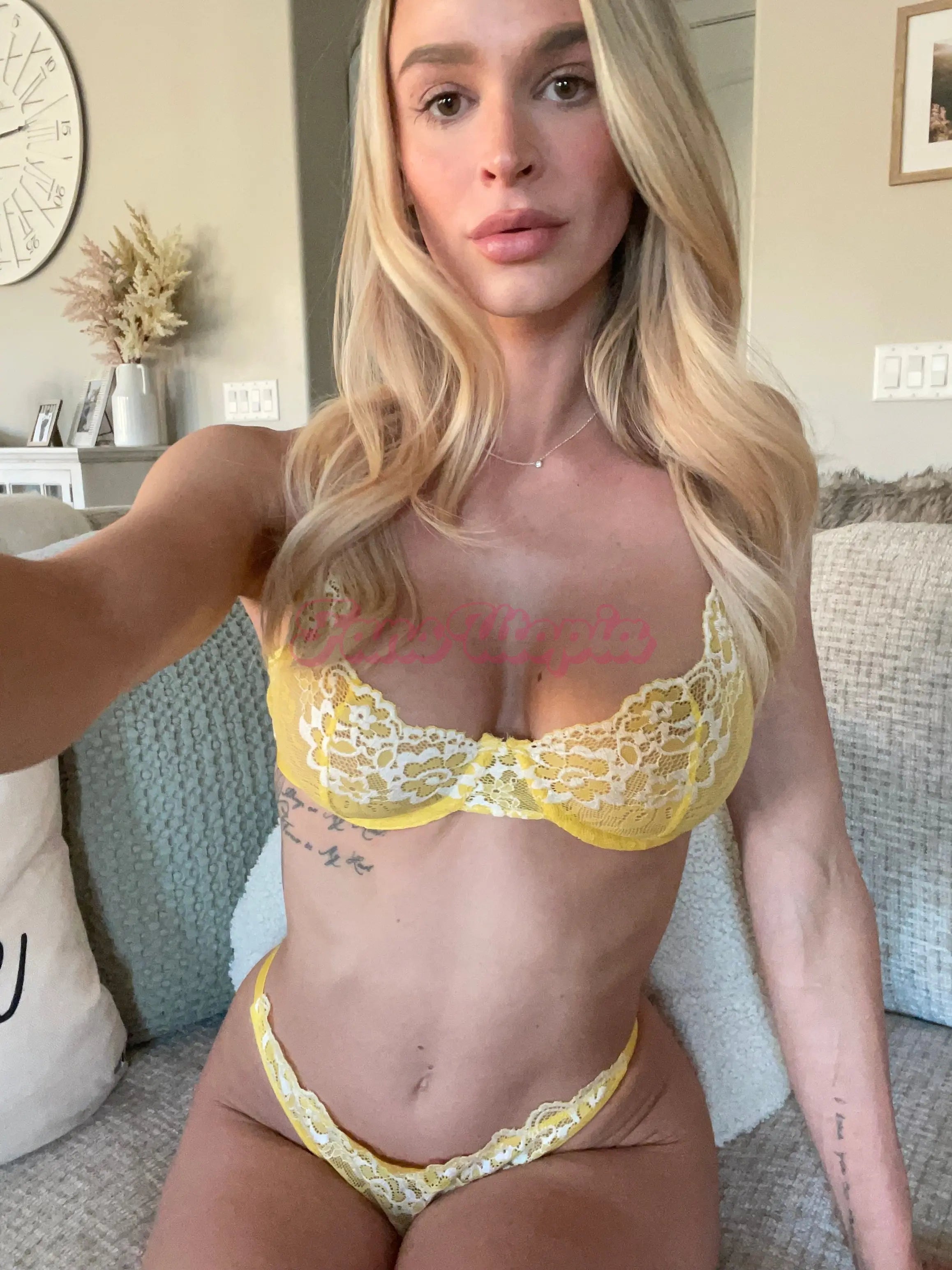 Emma Hix Yellow Floral Bra & Panties Set Emma Hix