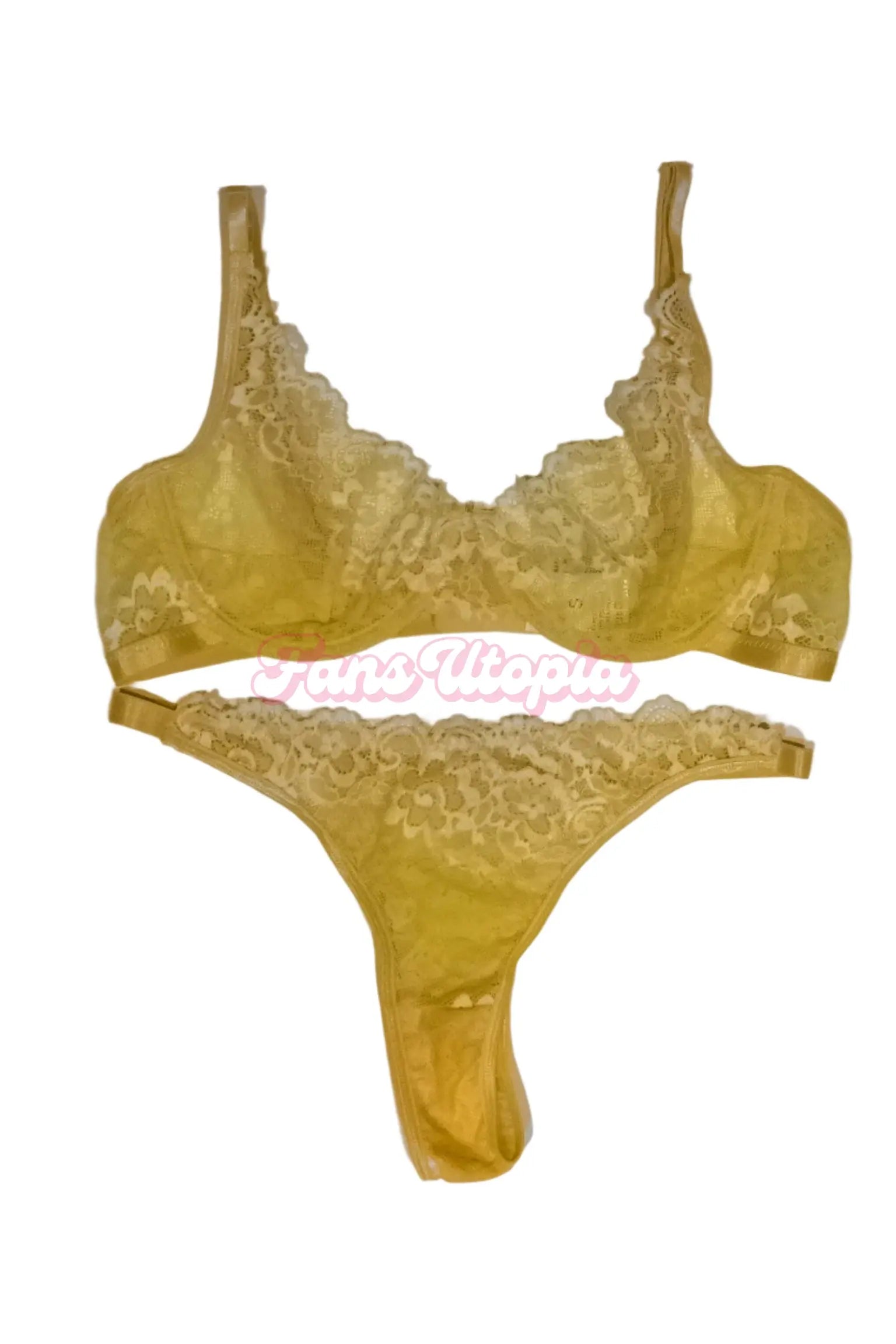 Emma Hix Yellow Floral Bra & Panties Set Emma Hix