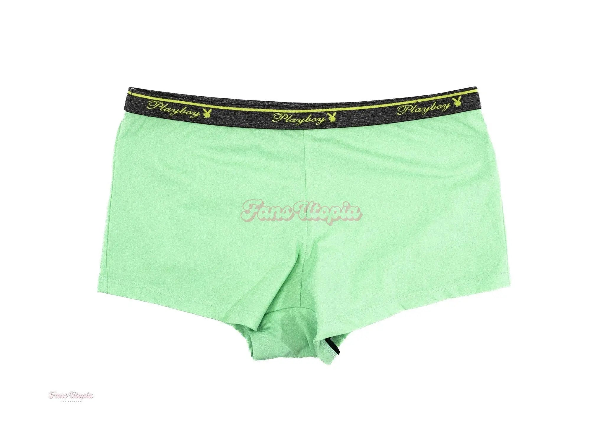 Emma Magnolia Green Playboy Booty Shorts Emma Magnolia