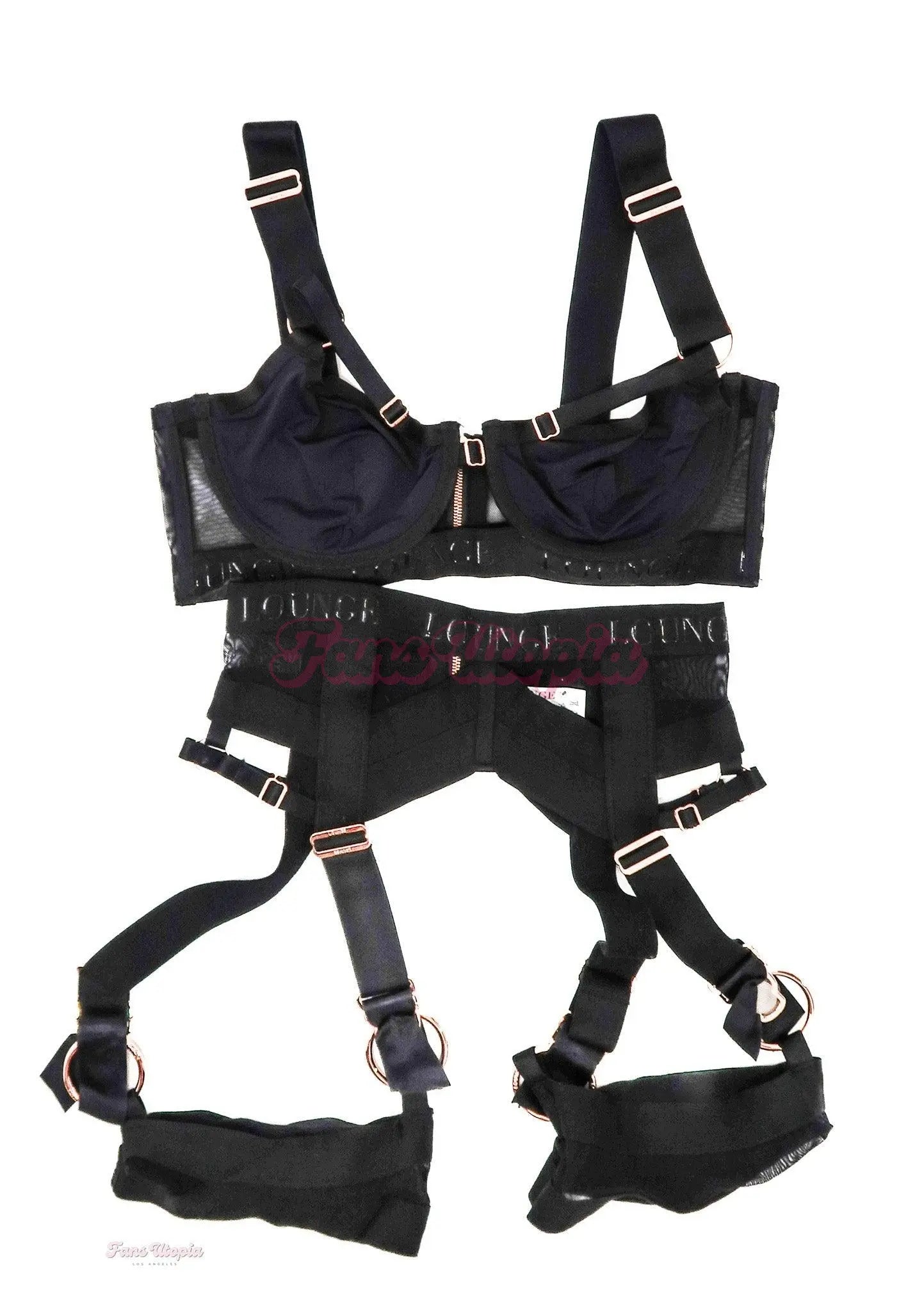 Emma Magnolia Lounge Black Lingerie Set Emma Magnolia
