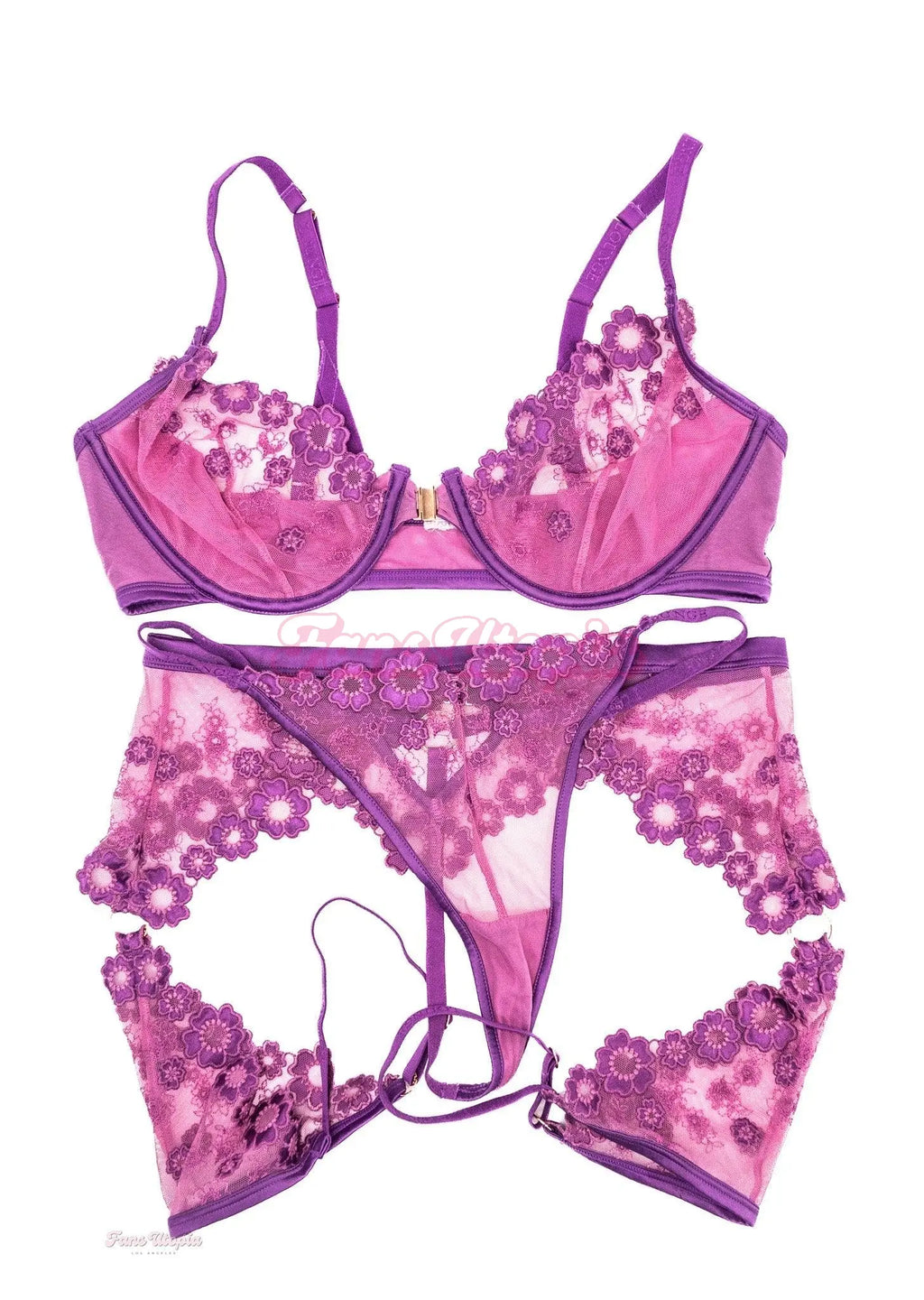 Emma Magnolia Purple Juicy Floral Mesh Set Emma Magnolia