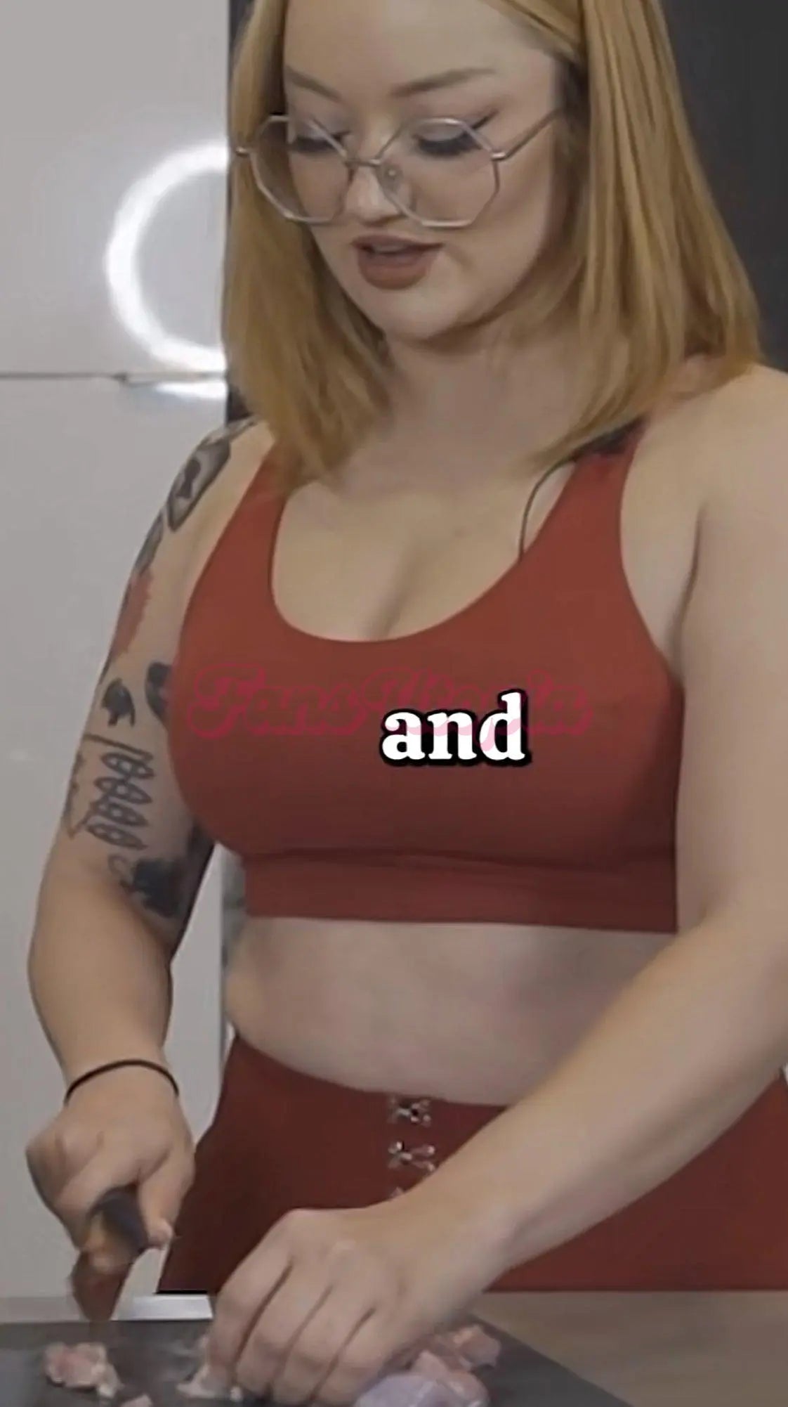 Emma Magnolia Red Sports TikTok Bra Emma Magnolia