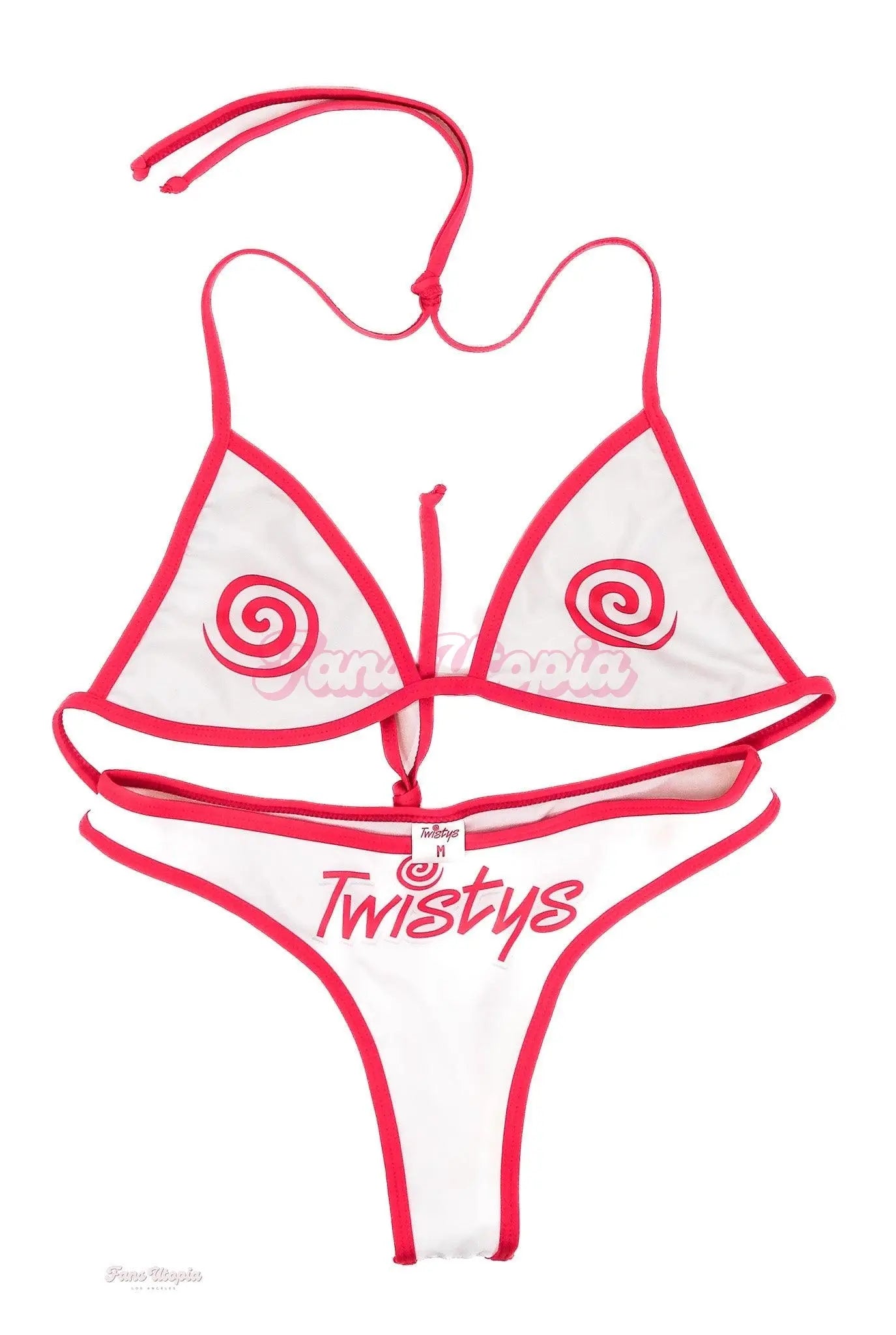 Emma Magnolia White Pink Twistys Bikini OUTLET