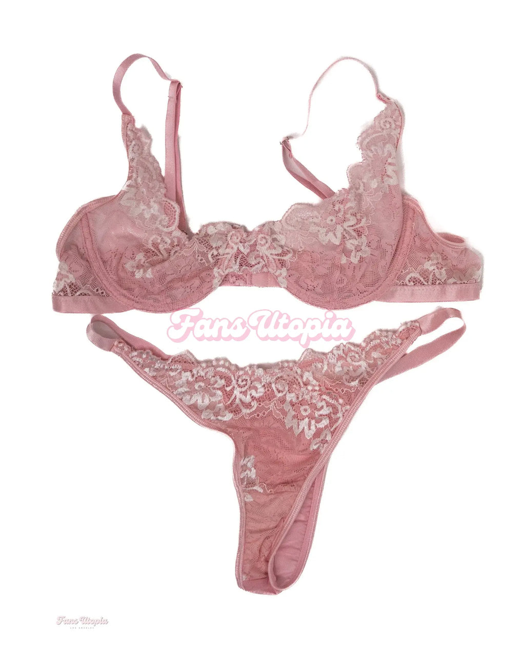 Eva Nyx Pink Lace Bra & Panty Set Eva Nyx