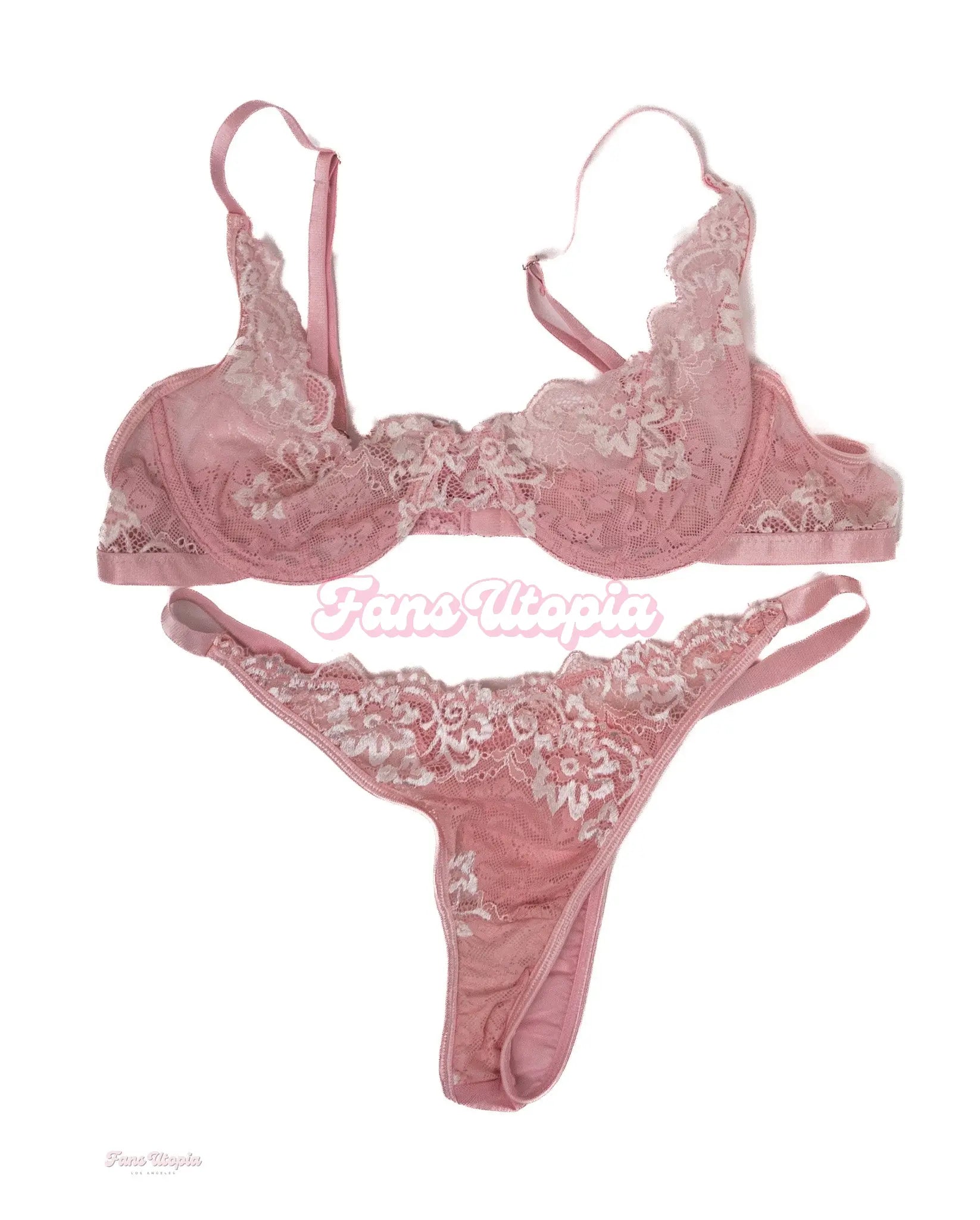 Eva Nyx Pink Lace Bra & Panty Set Eva Nyx