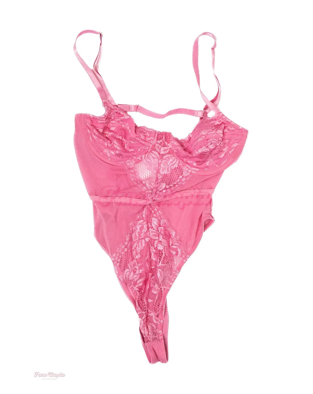 Eva Nyx Pink Lace Mesh Bodysuit Eva Nyx