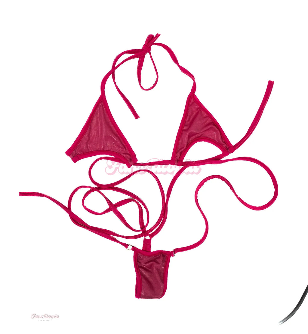 Eva Nyx Pink Strappy Bikini Eva Nyx