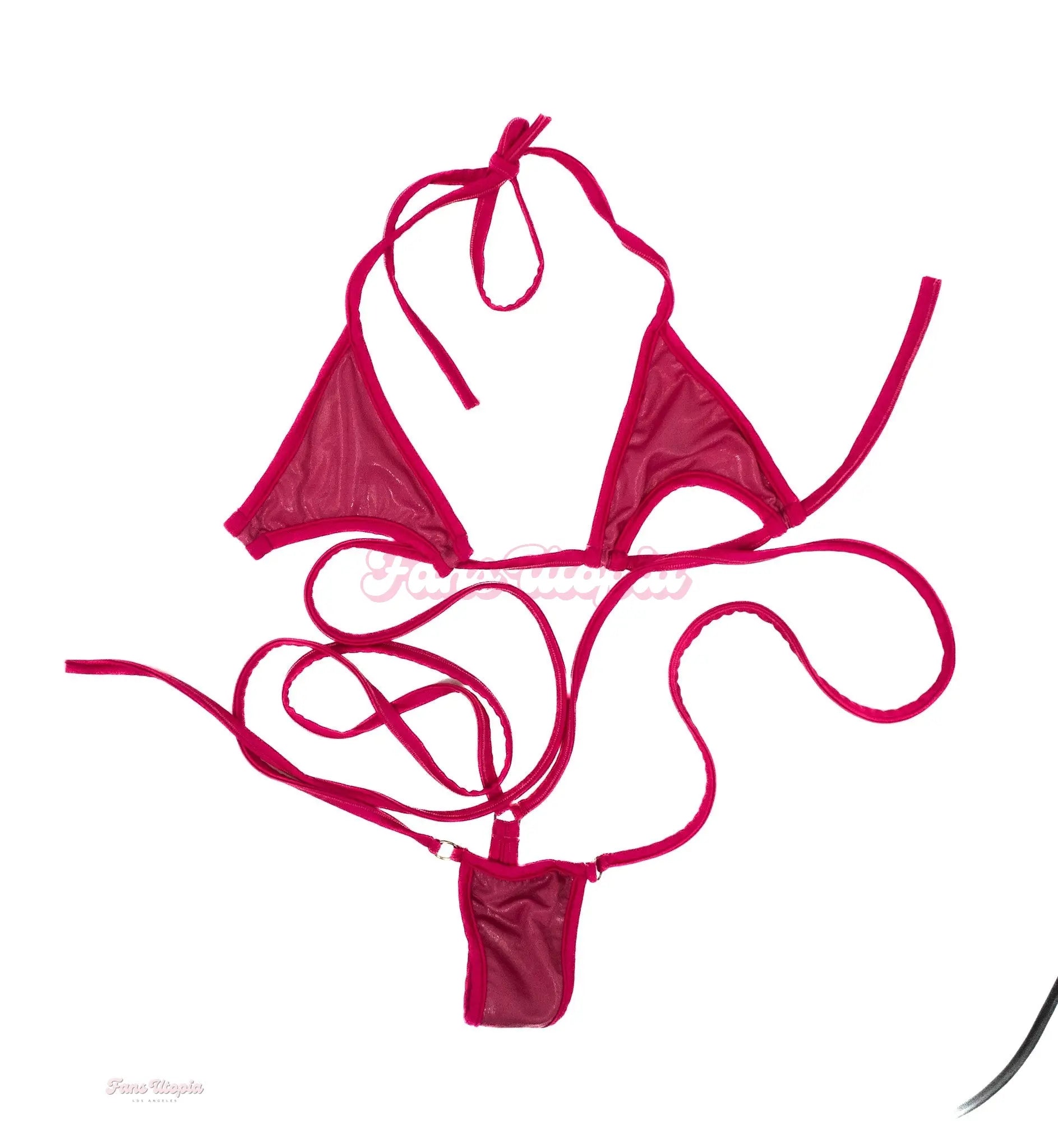 Eva Nyx Pink Strappy Bikini Eva Nyx