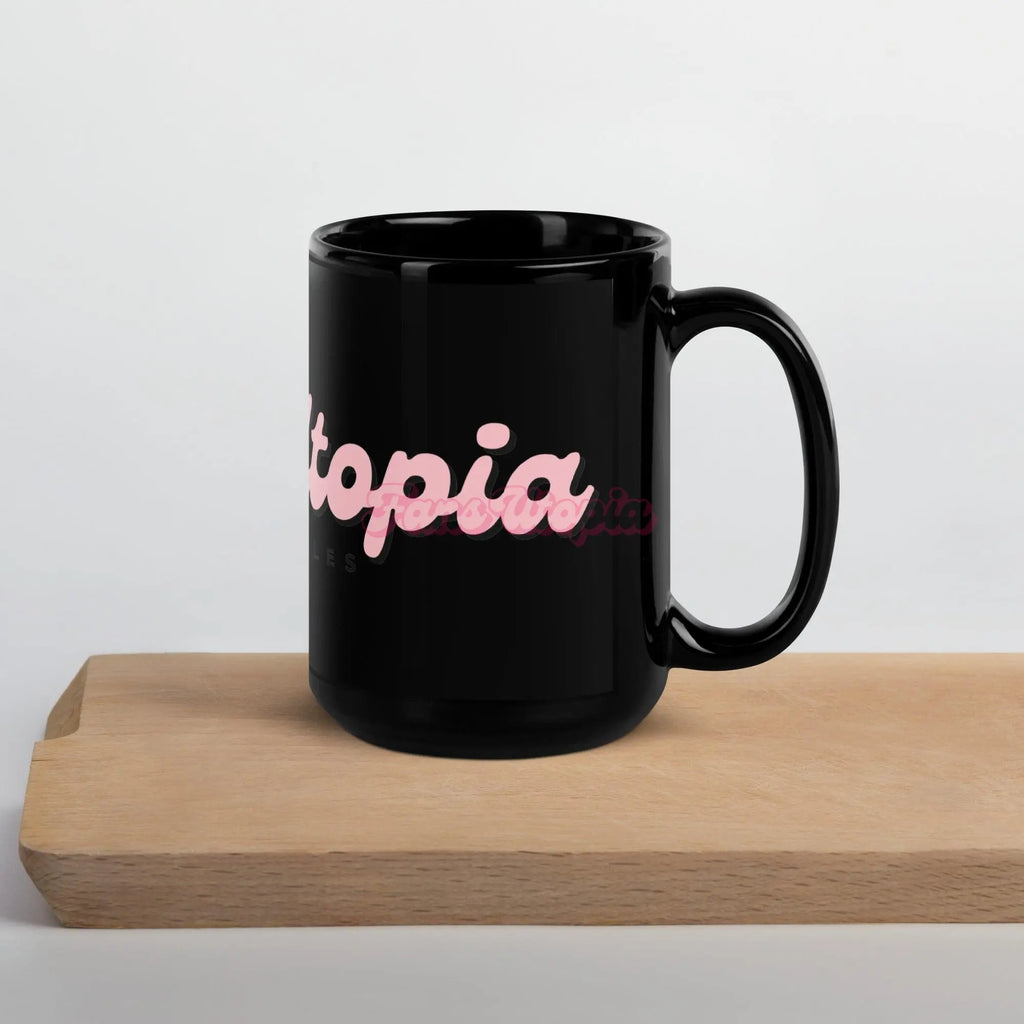 Fans Utopia Black Glossy Mug FANS UTOPIA