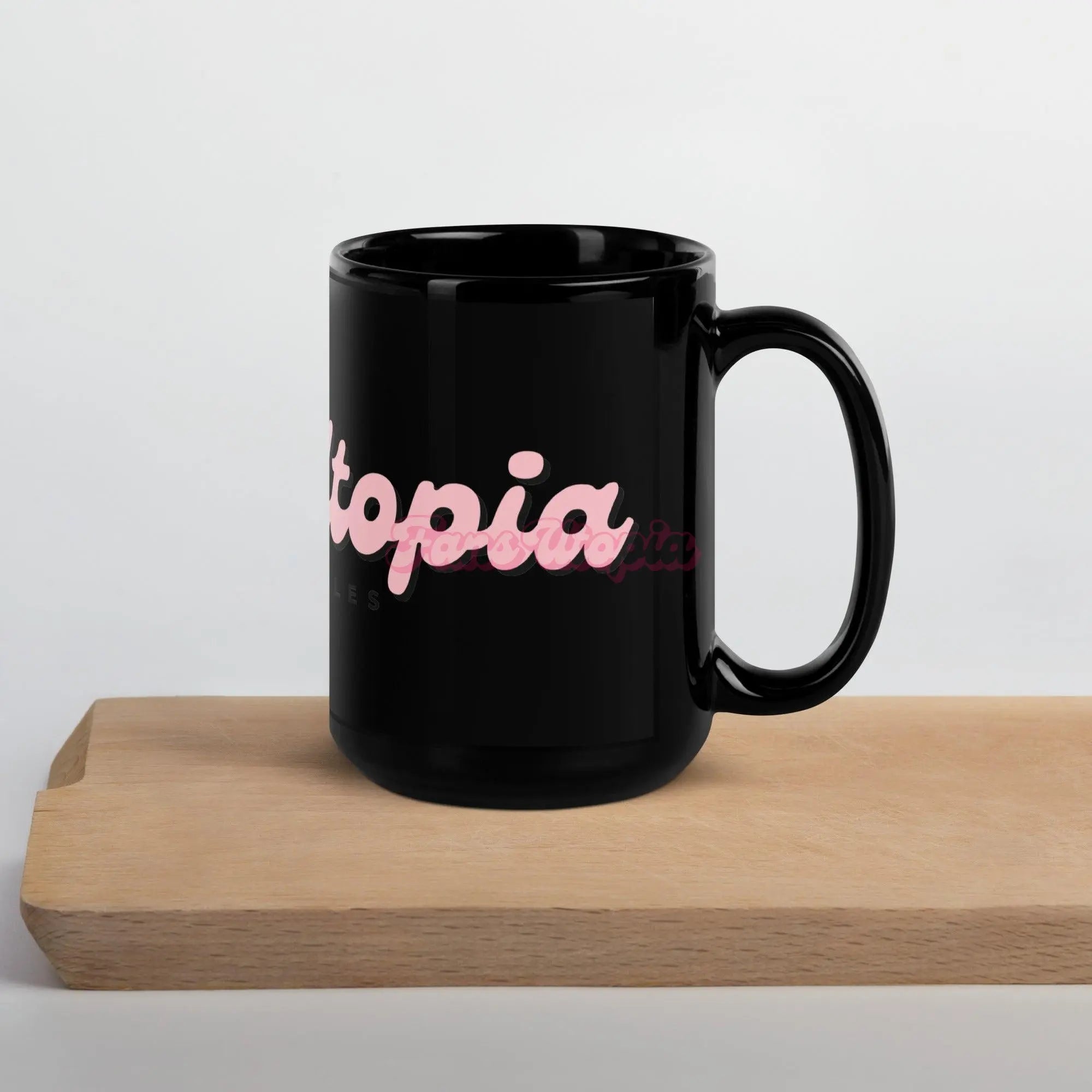 Fans Utopia Black Glossy Mug FANS UTOPIA