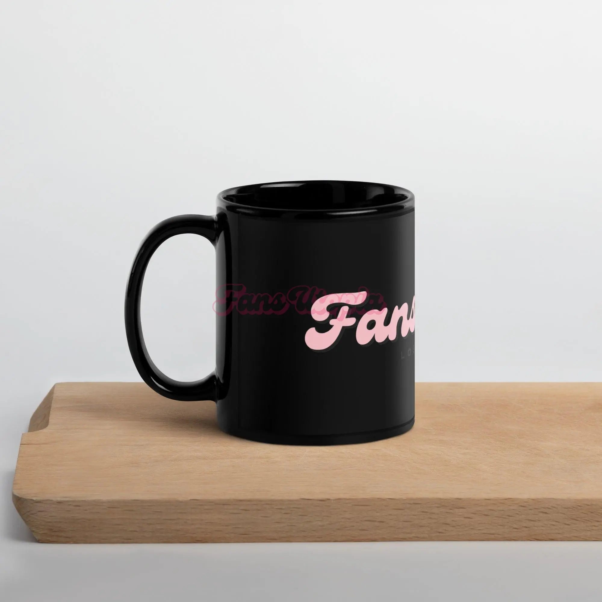 Fans Utopia Black Glossy Mug FANS UTOPIA