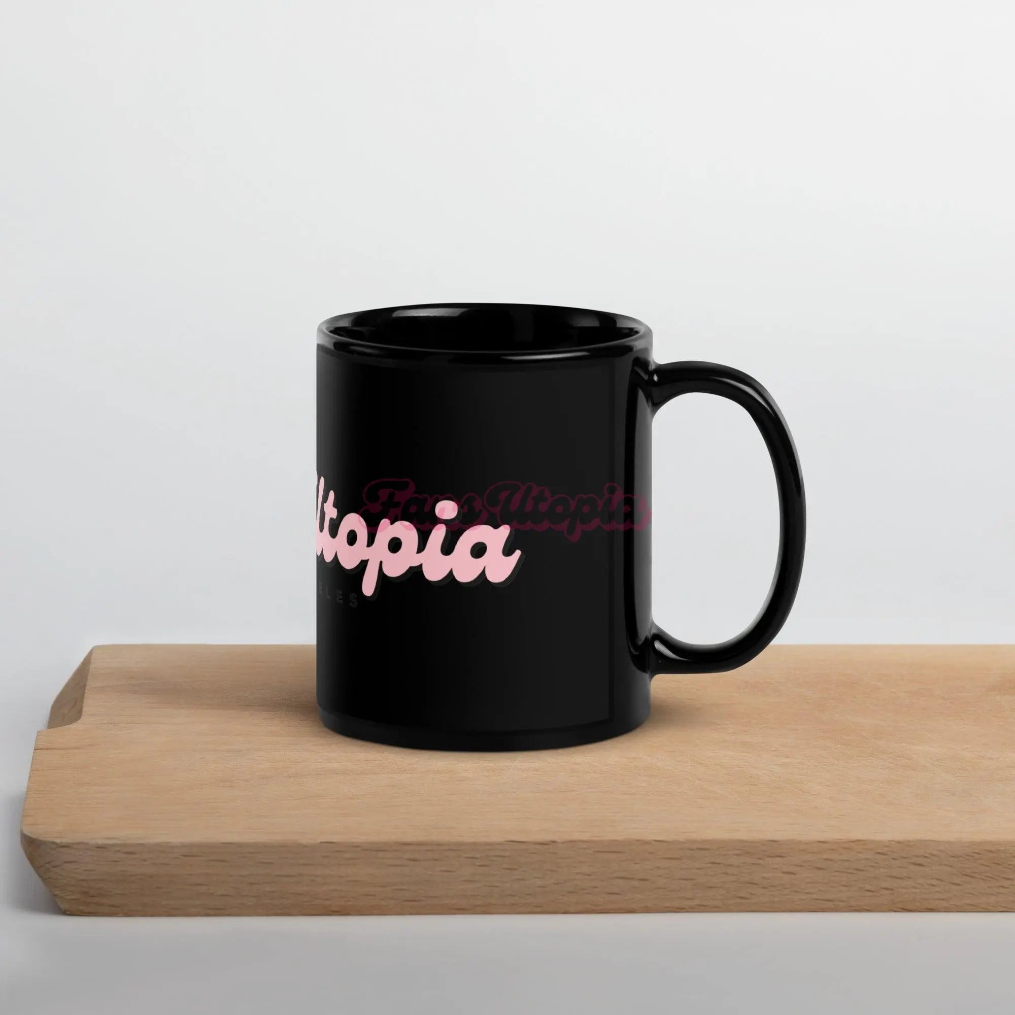 Fans Utopia Black Glossy Mug FANS UTOPIA