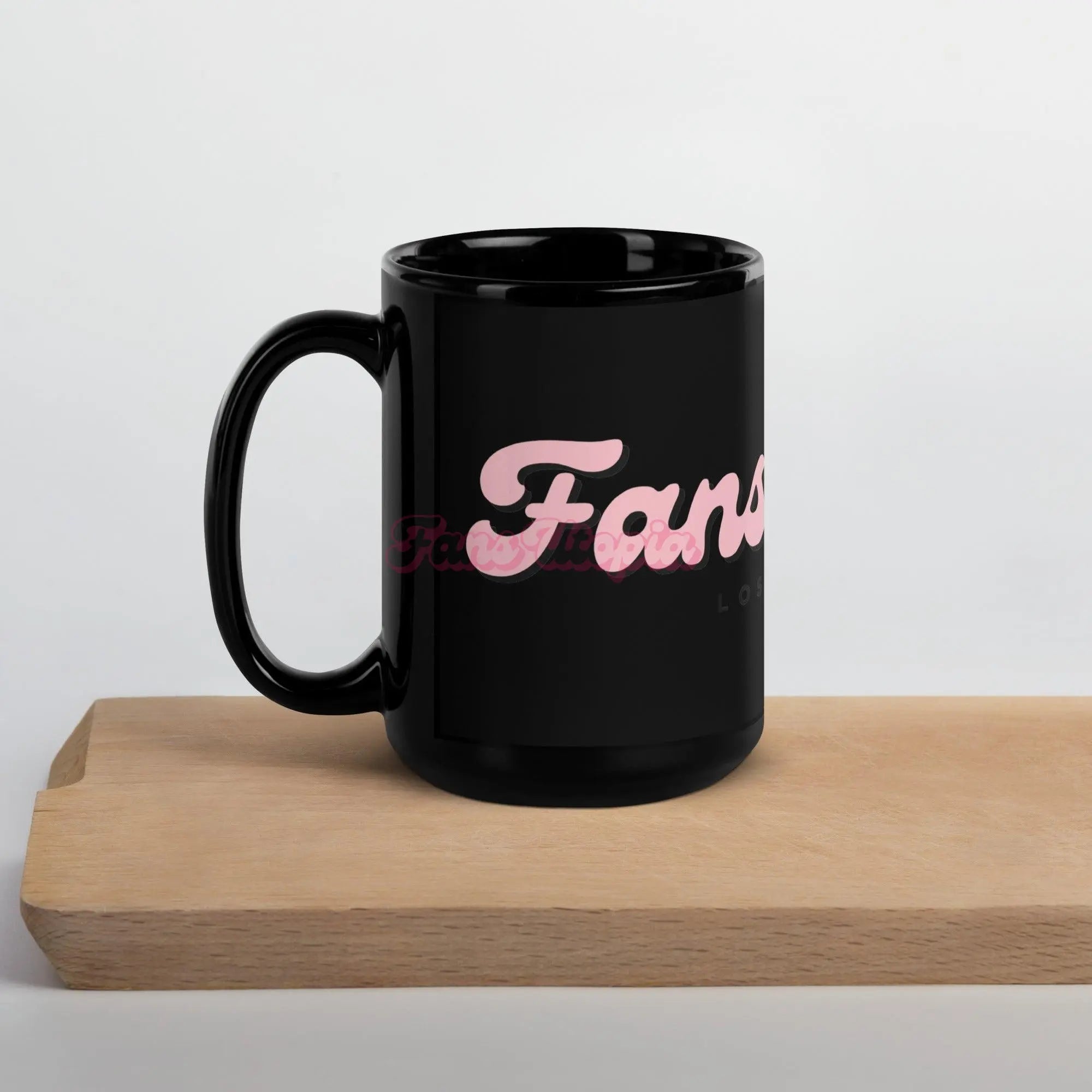 Fans Utopia Black Glossy Mug FANS UTOPIA