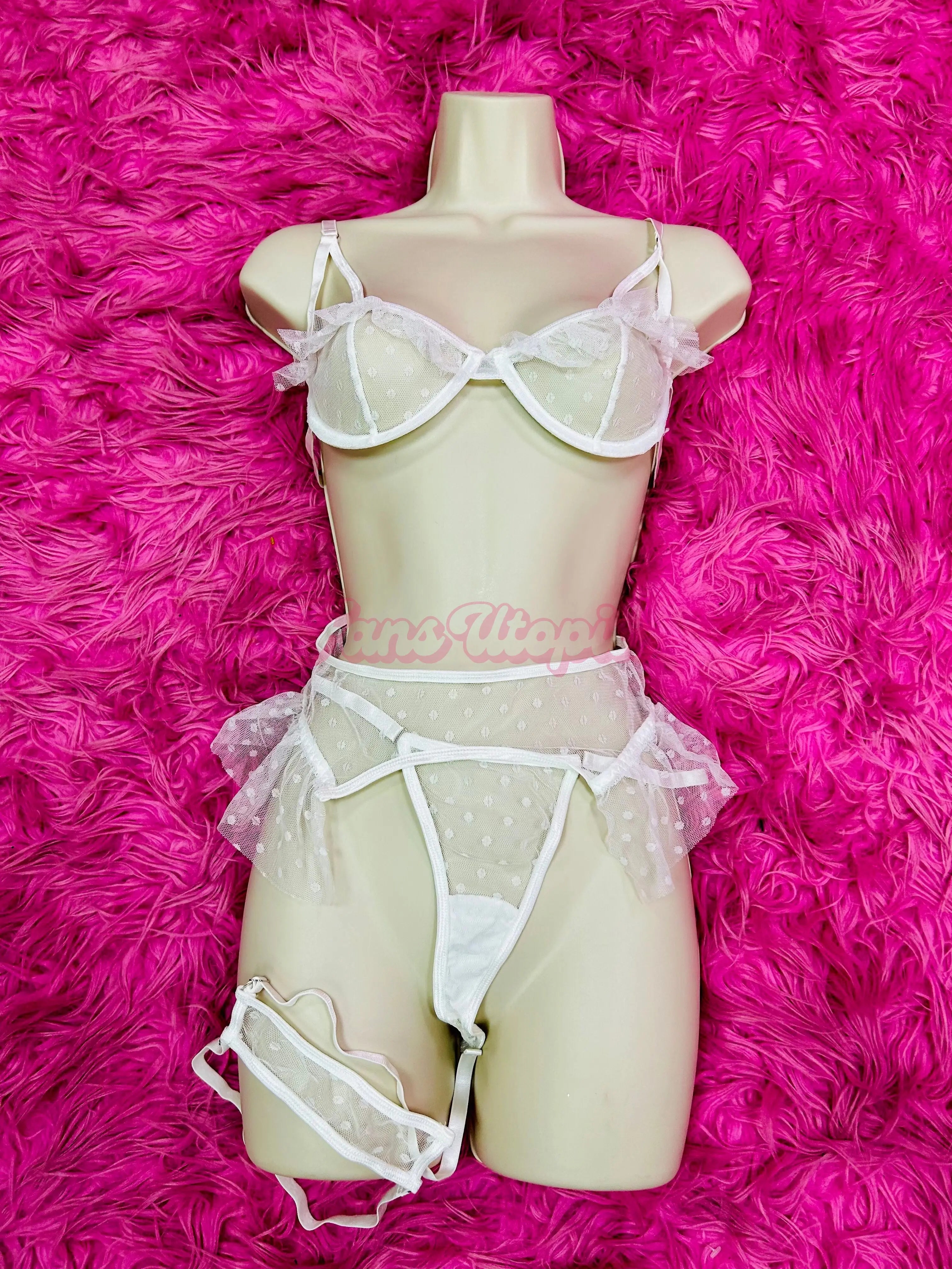 GCM Amber Summer White Lingerie Set Product vendor