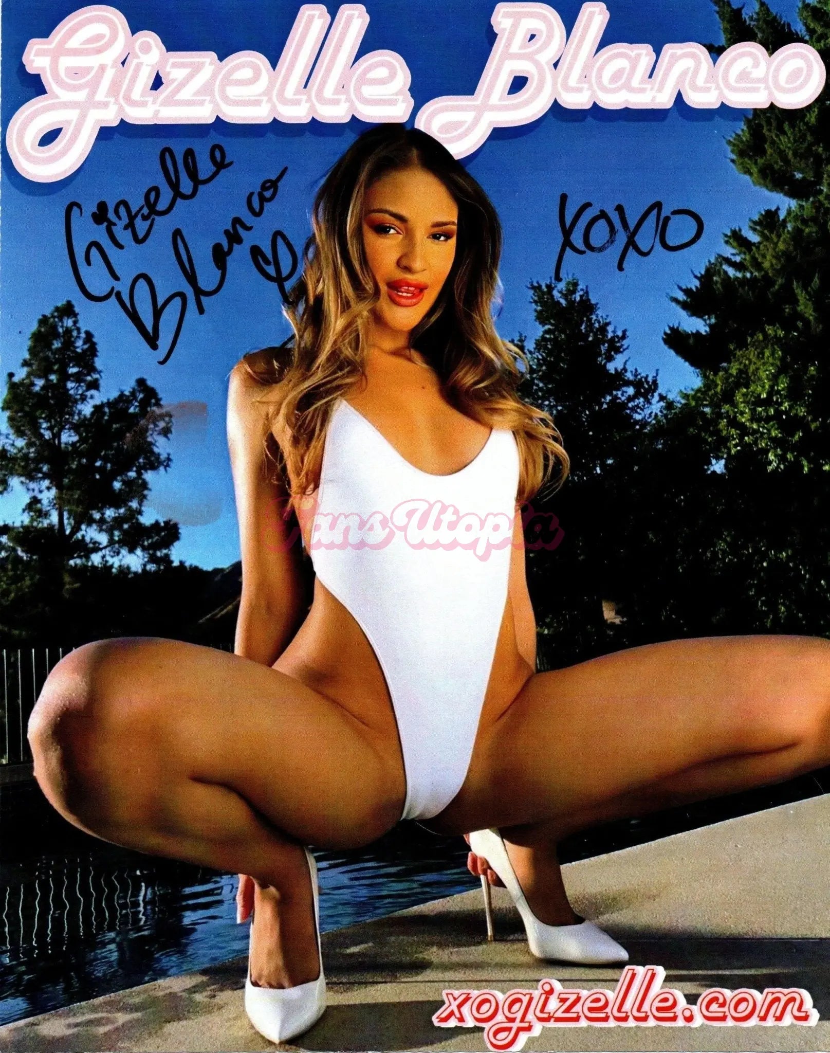 Gizelle Blanco Kissed Autographed Photo 2 Gizelle Blanco