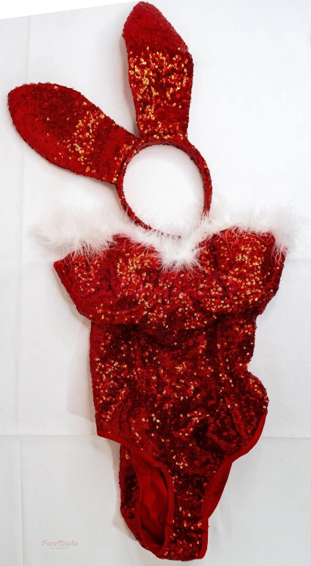 Hayley Davies Red Sequence Playboy Bunny Set Hayley Davies
