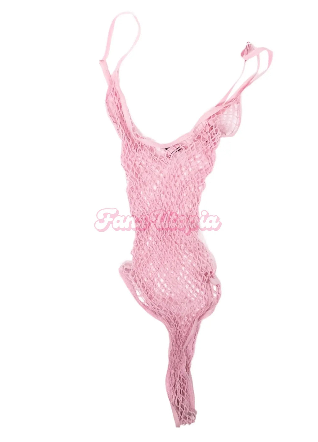 Jane Wilde Baby Pink Fishnet Bodysuit Jane Wilde
