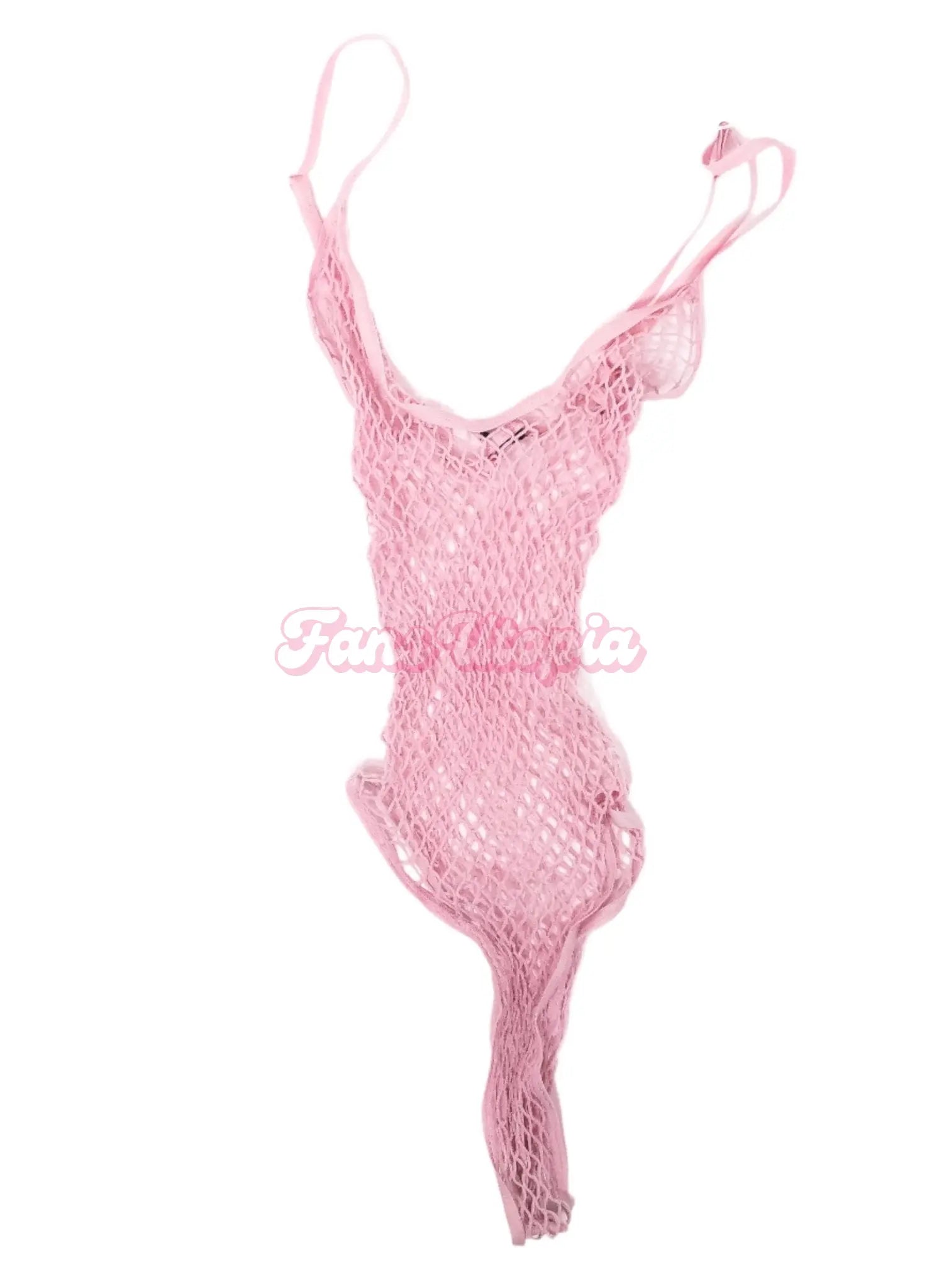 Jane Wilde Baby Pink Fishnet Bodysuit Jane Wilde