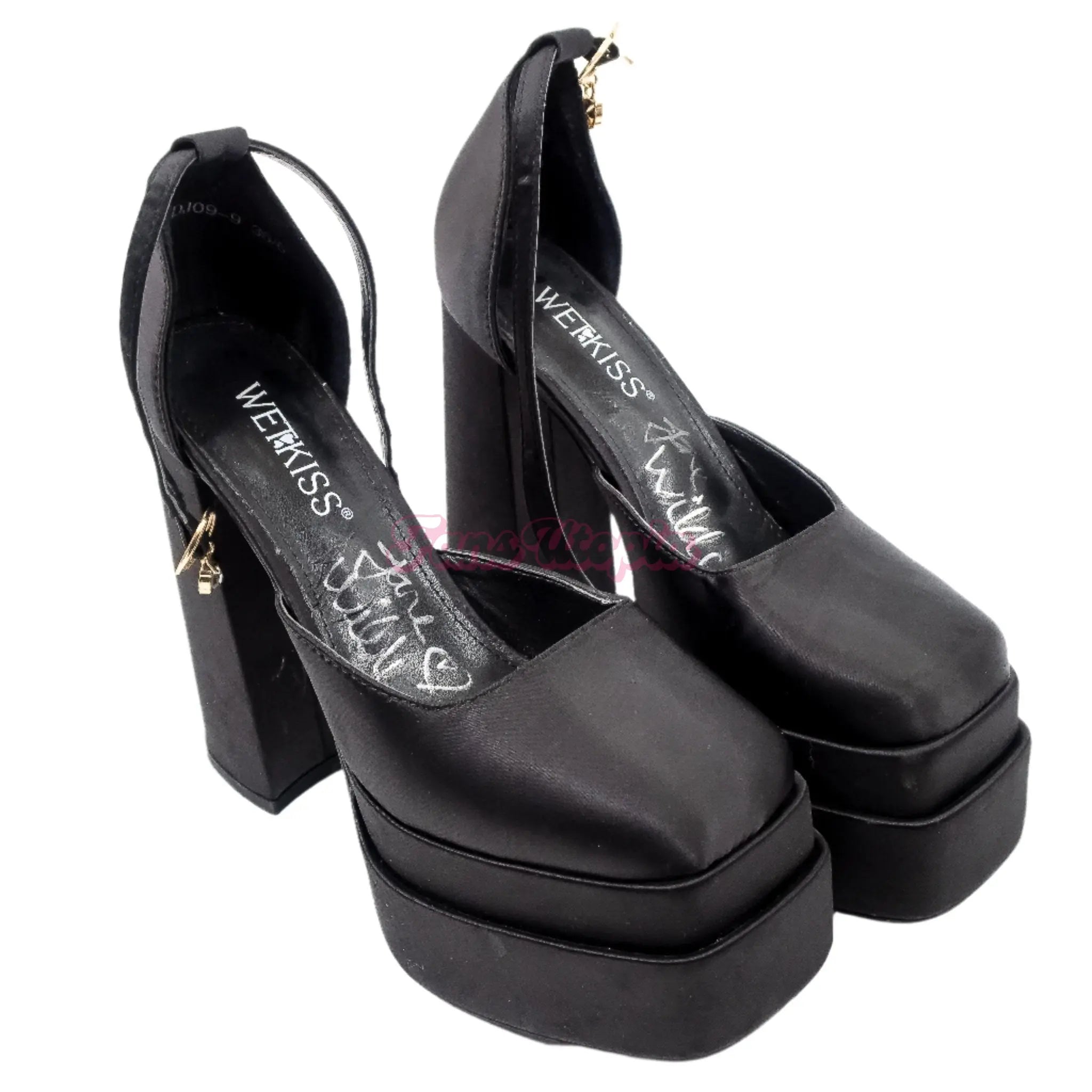 Jane Wilde Black Platform Heels Jane Wilde