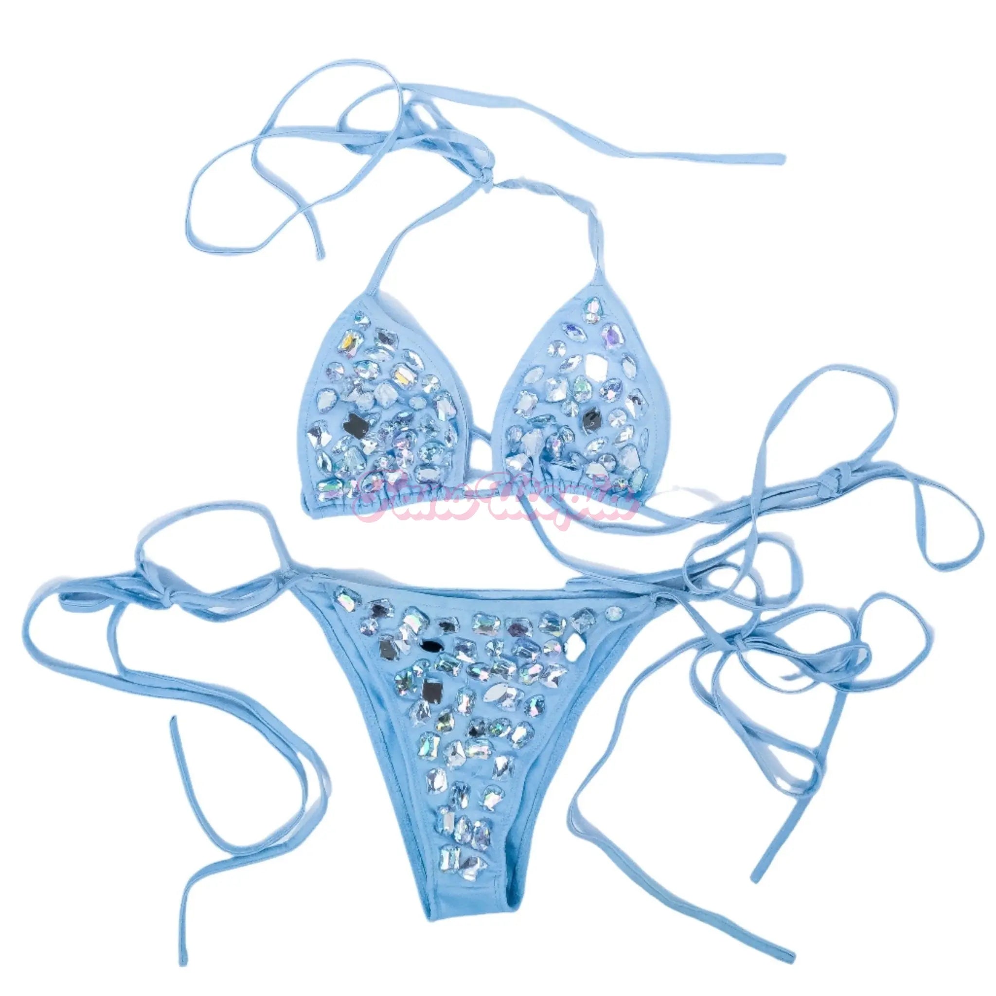 Jasmine Sherni Blue Stone String Bikini Jasmine Sherni