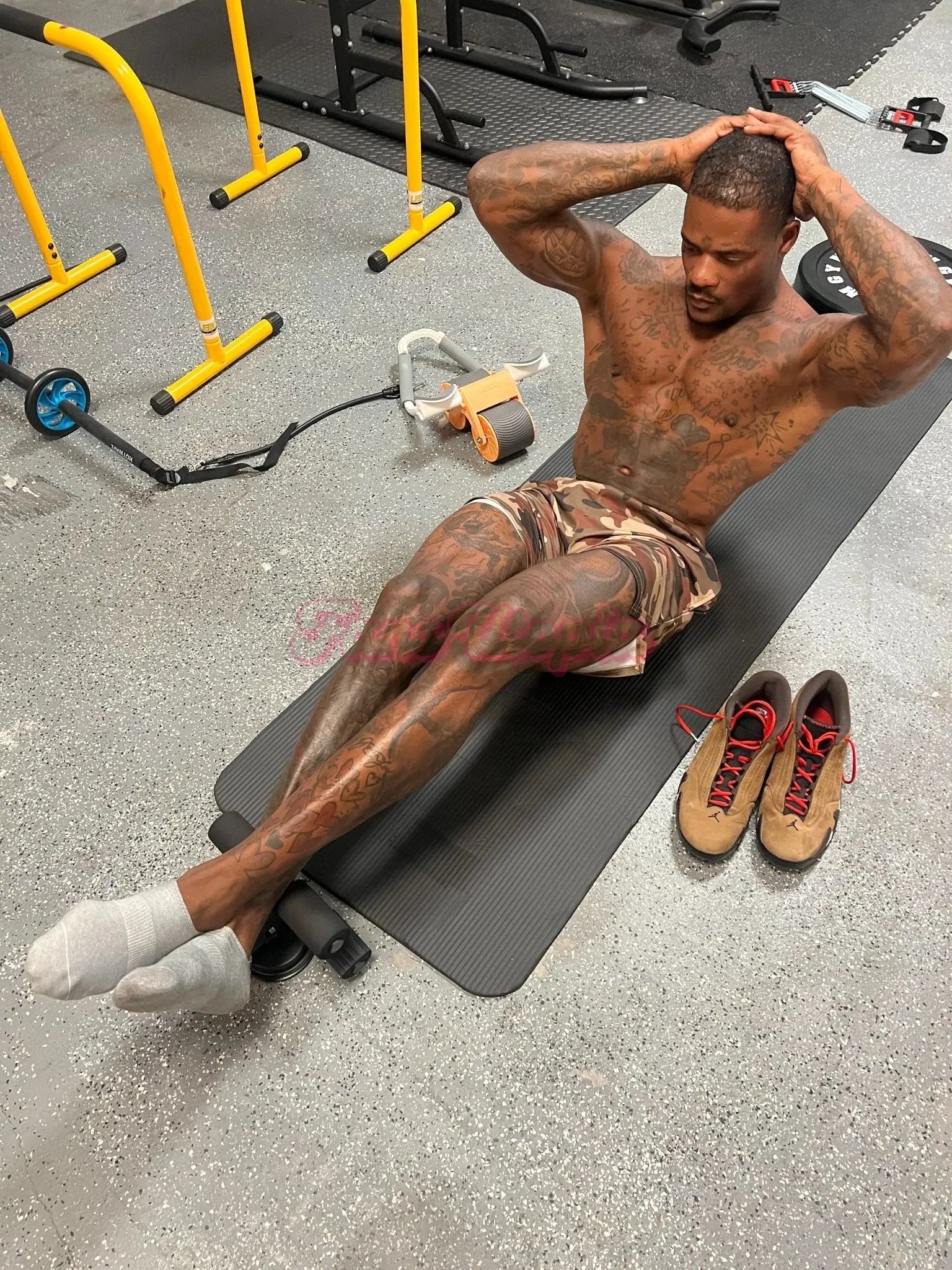 Jason Luv Camo Workout Shorts & Socks Jason Luv