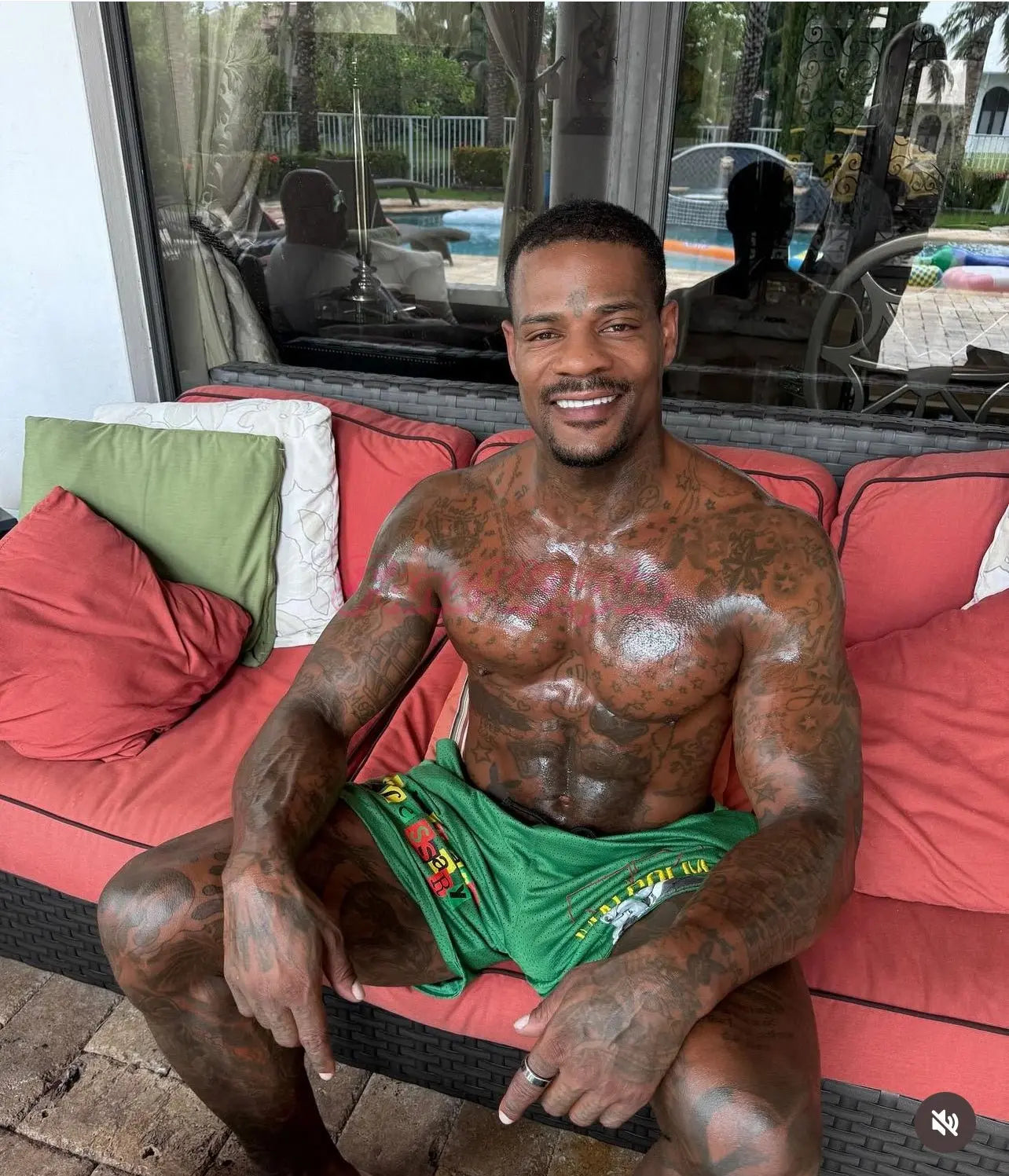 Jason Luv Green Shorts Jason Luv