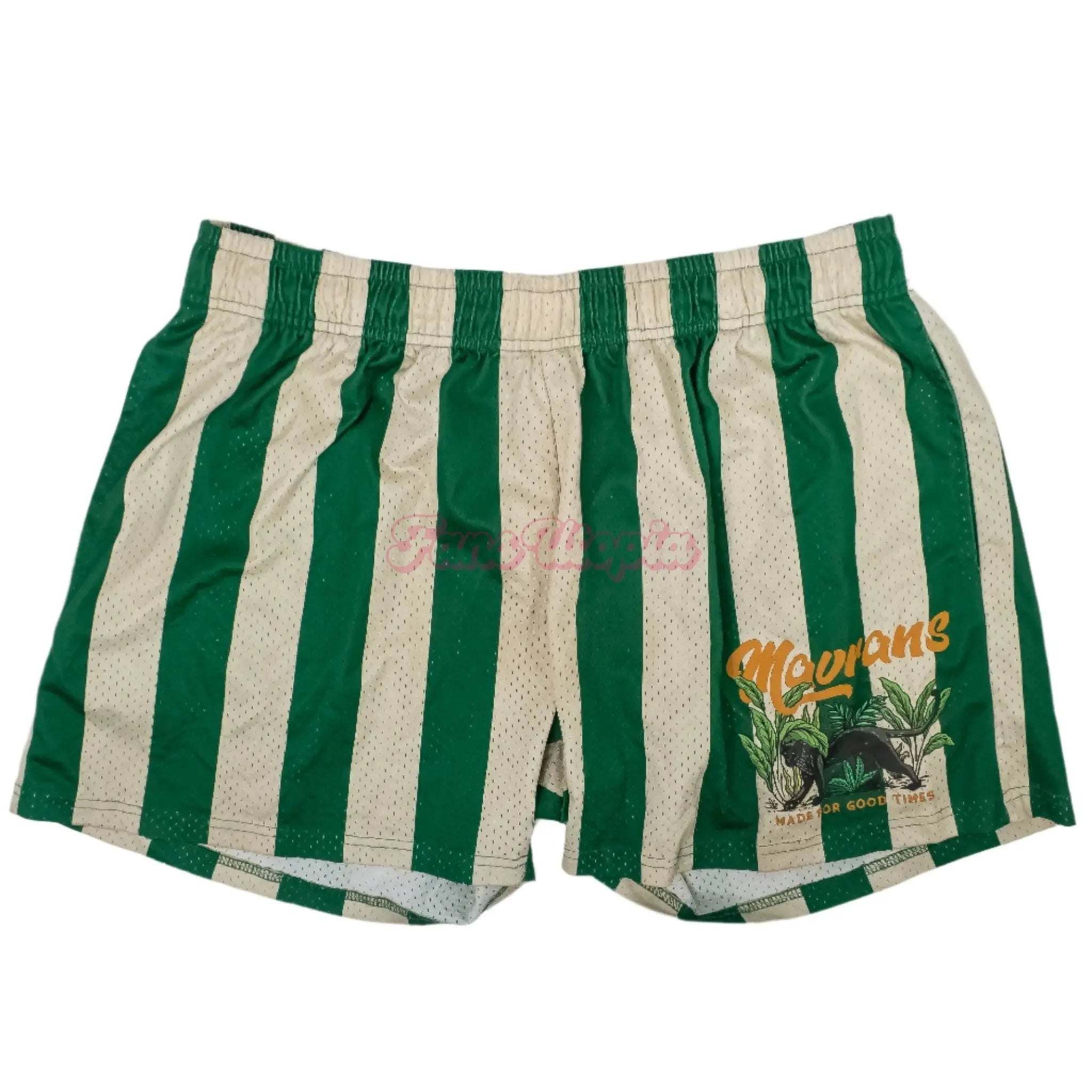 Jason Luv Green Stripped Shorts Jason Luv
