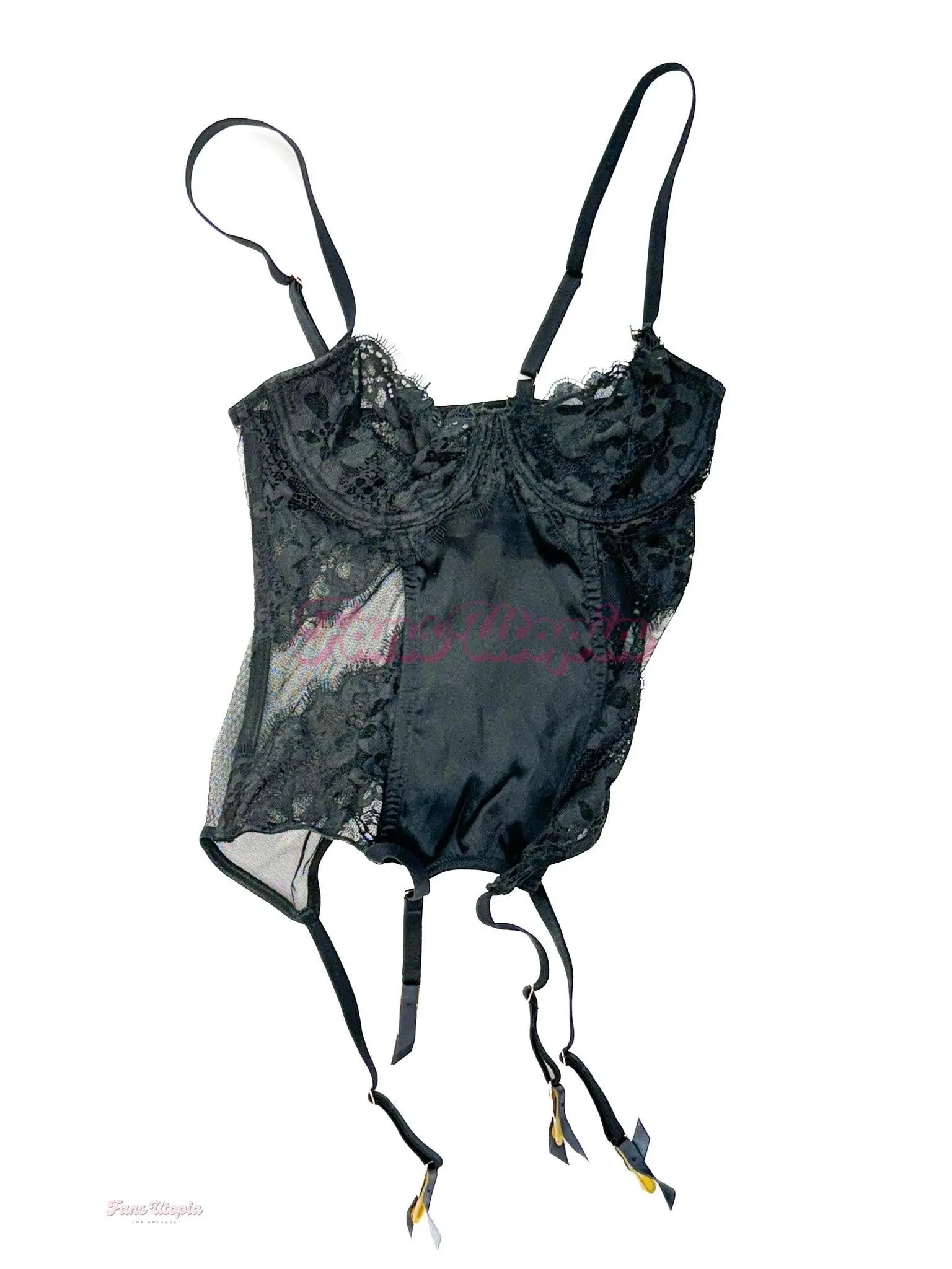 Jenna Foxx Black Lace Bustier OUTLET