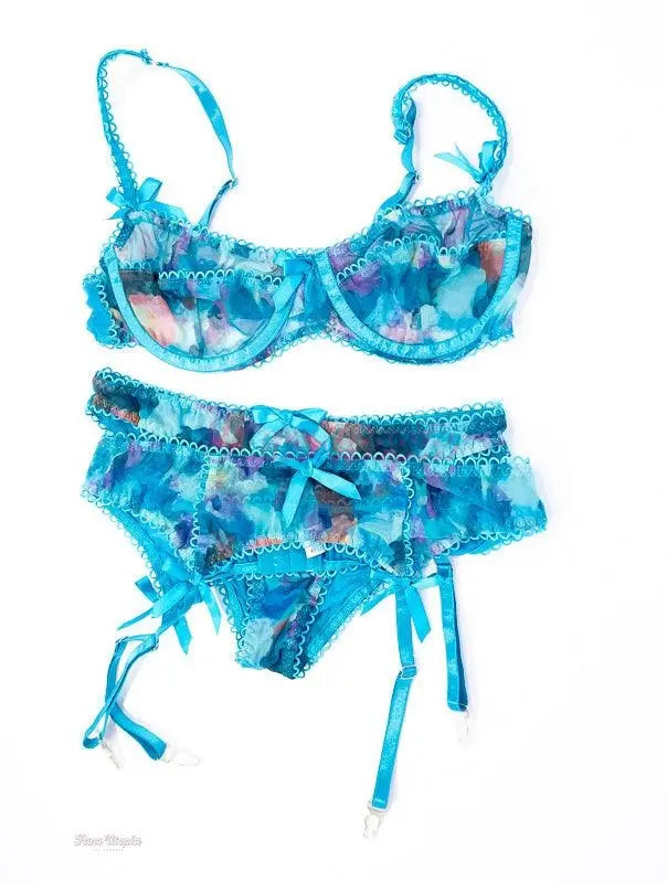 Jenna Foxx Blue Camo Lingerie Set + Picture Jenna Foxx
