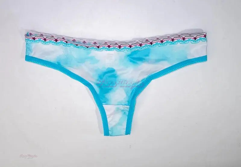 Jenna Foxx Blue Clouds Thong + Picture Jenna Foxx