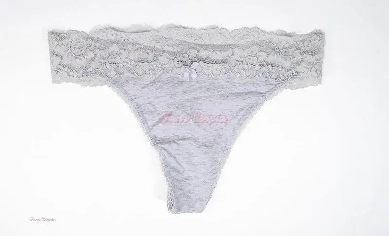 Jenna Foxx Heather Grey Thong + Picture Jenna Foxx