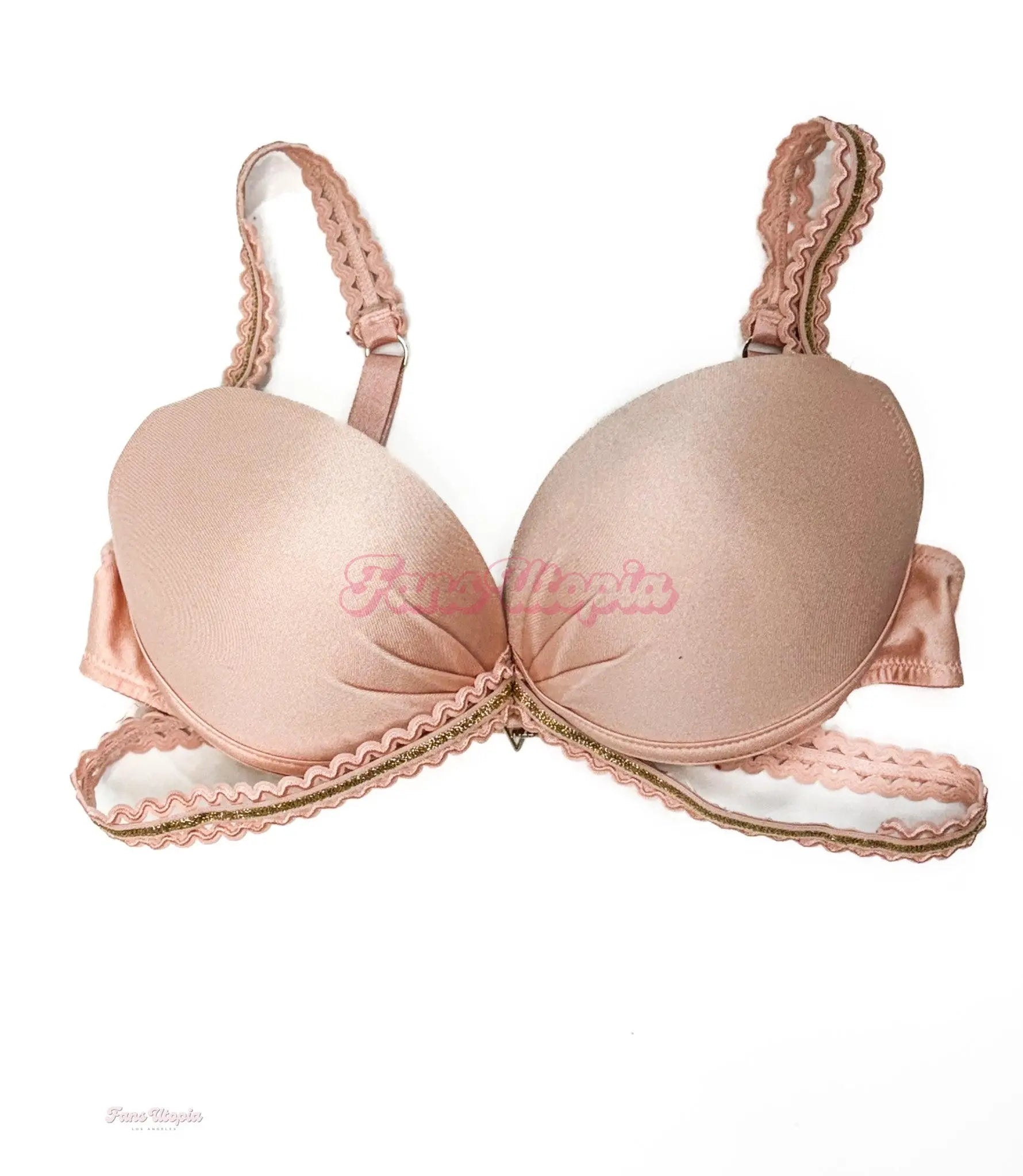 Jenna Foxx Peach Strappy Bra OUTLET