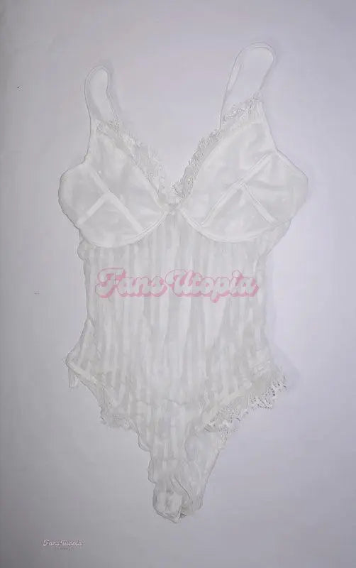 Jenna Foxx White Bodysuit + Picture Jenna Foxx
